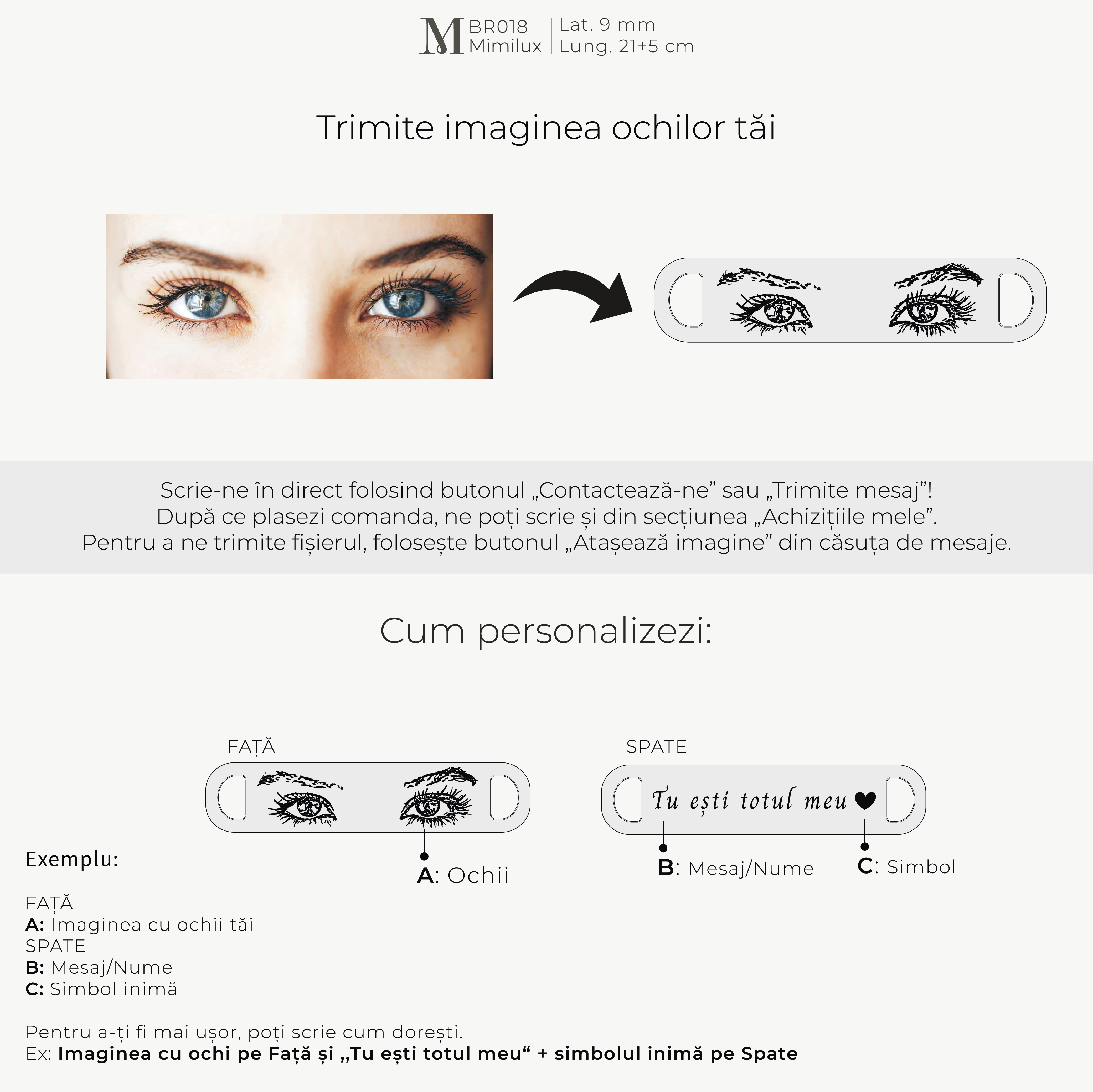 Brățară Bară cu Ochi