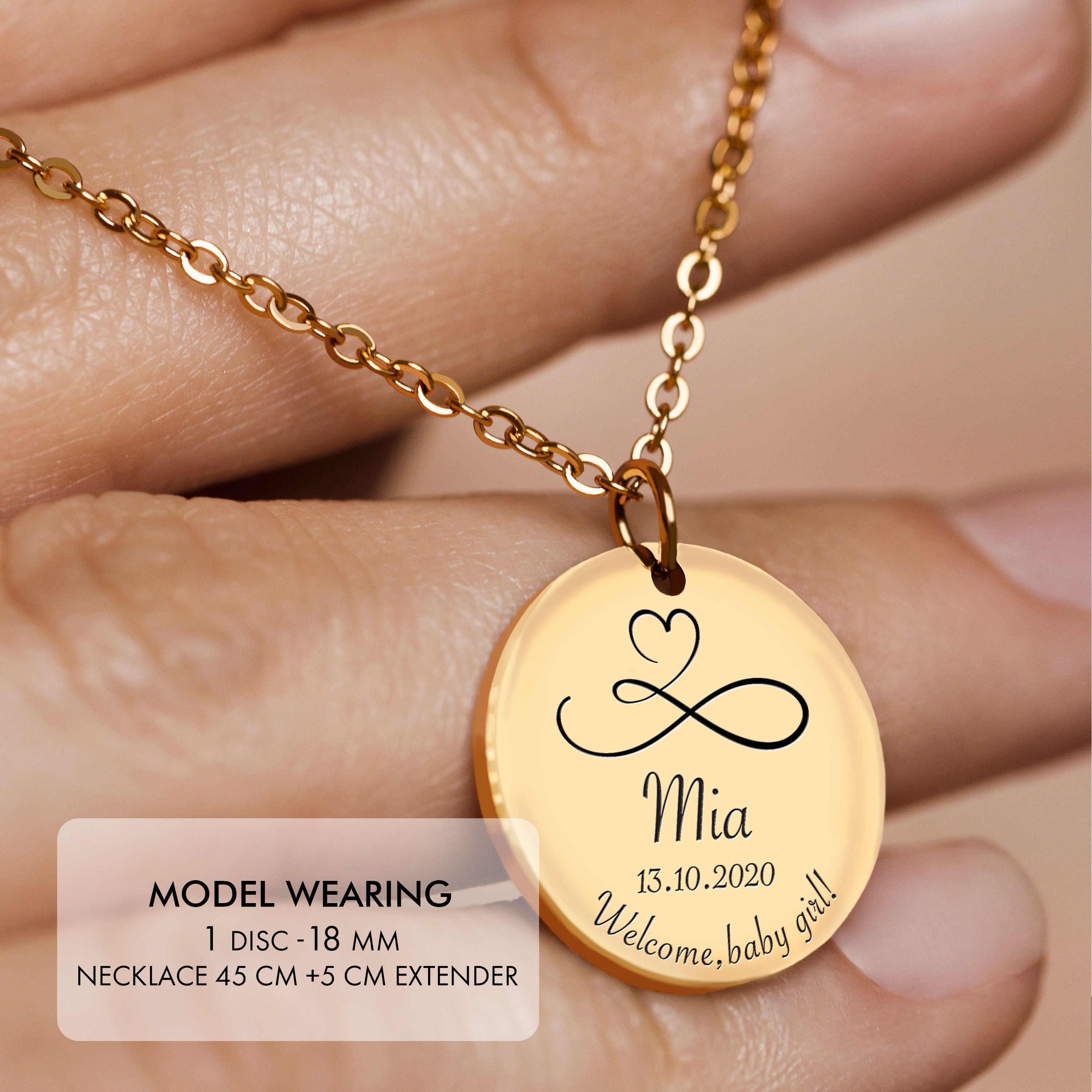 Cerc Colierc 18 mm - Auriu