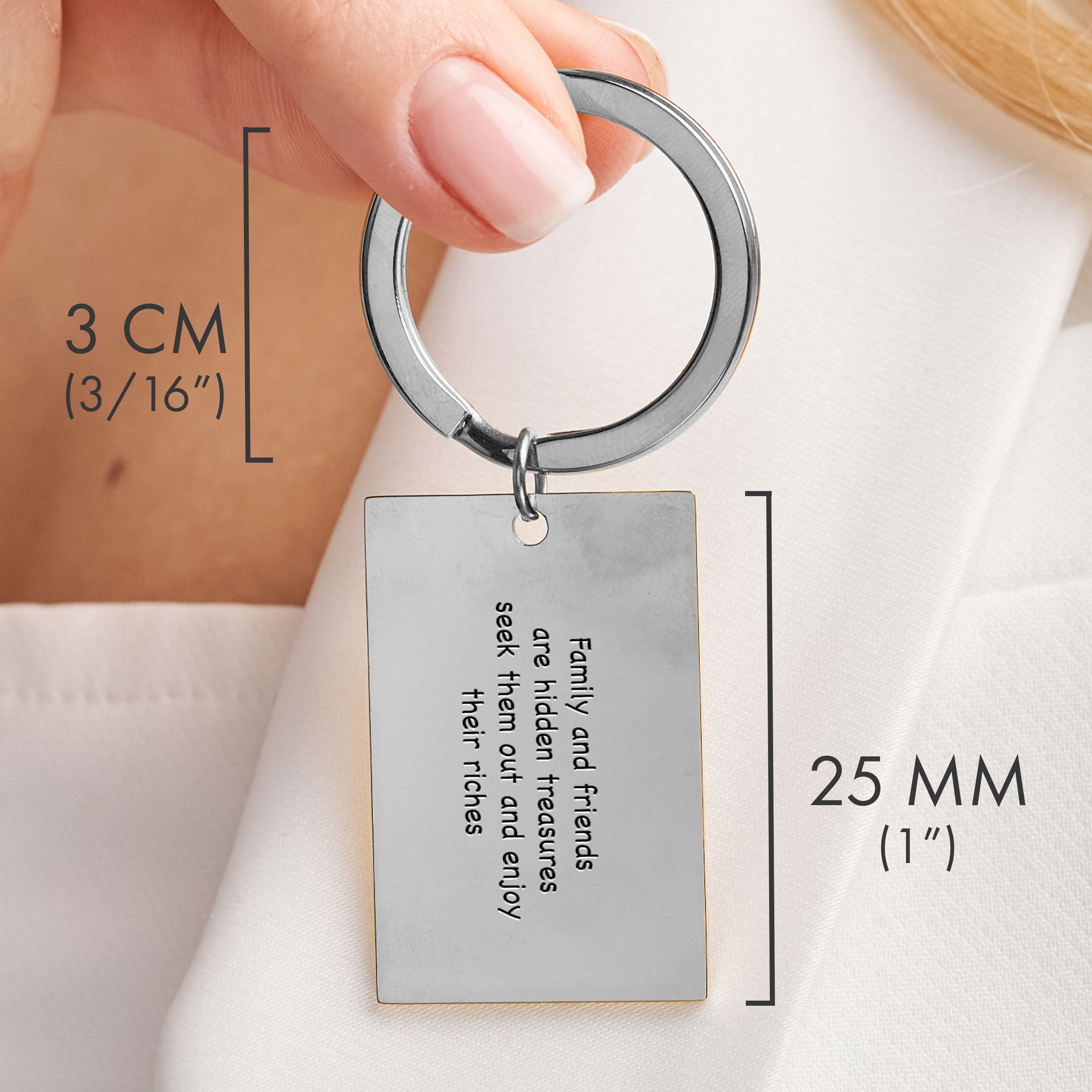 Rectangular keychain