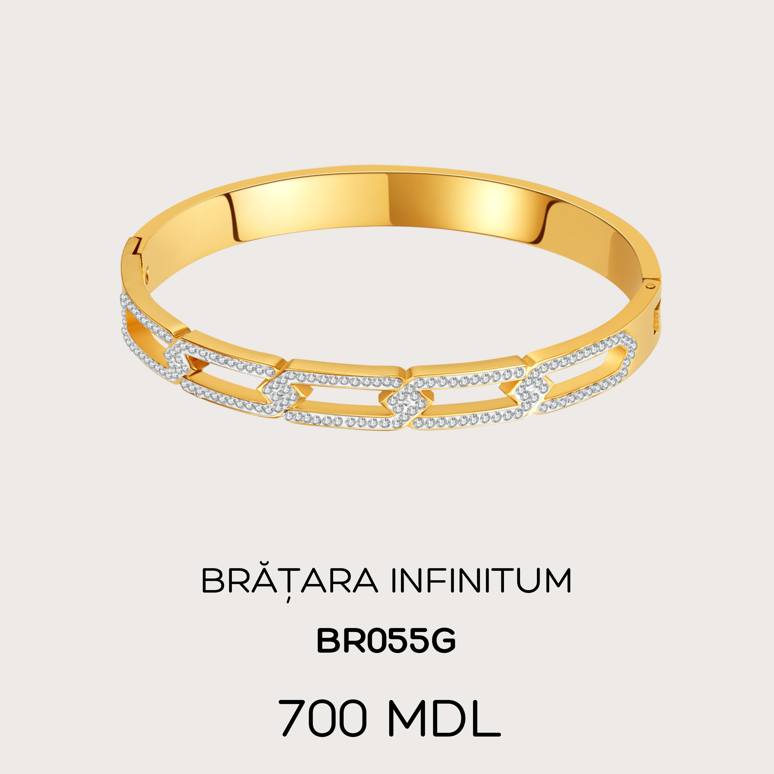 Brățara infinitum - Auriu