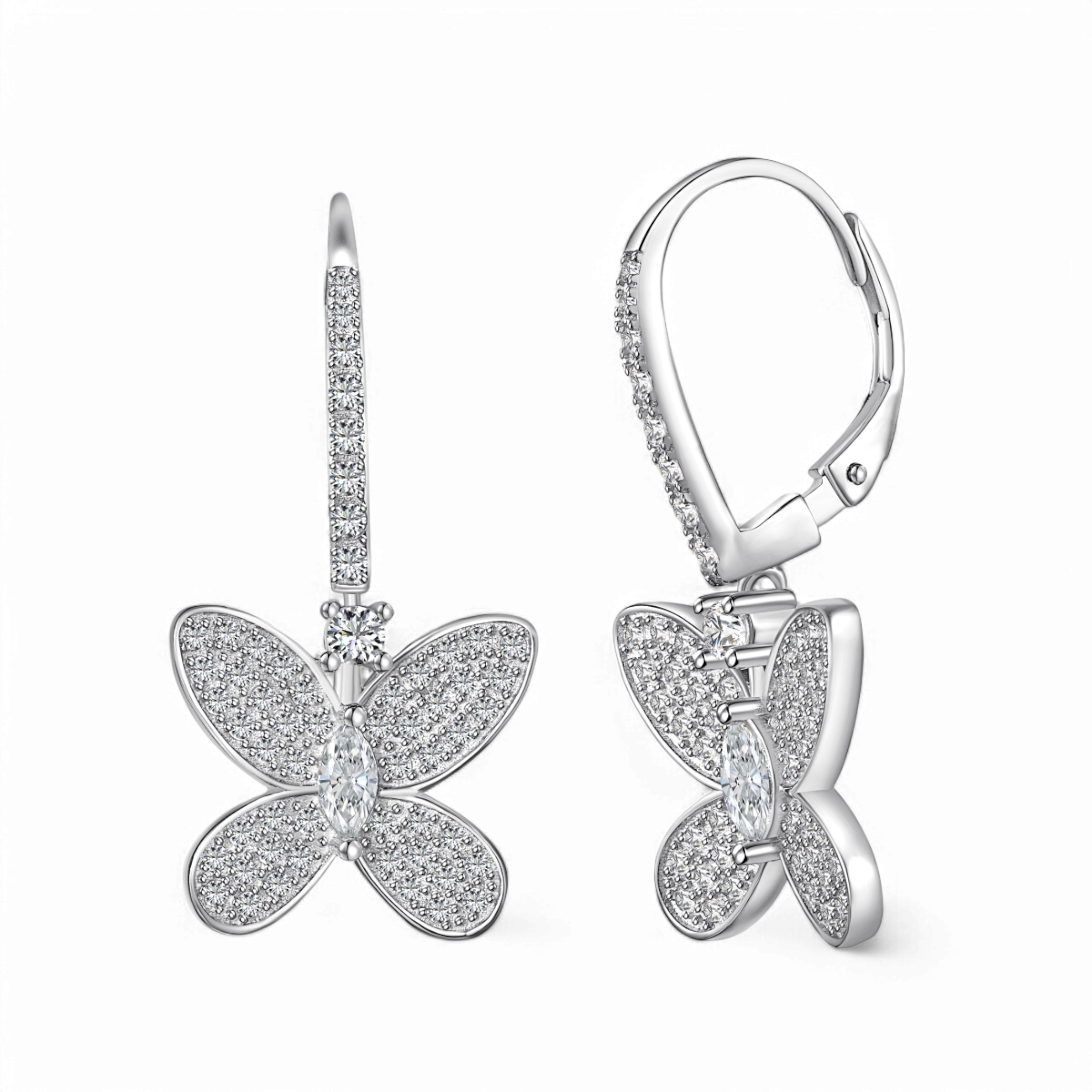 Fluture cu diamante - CZ