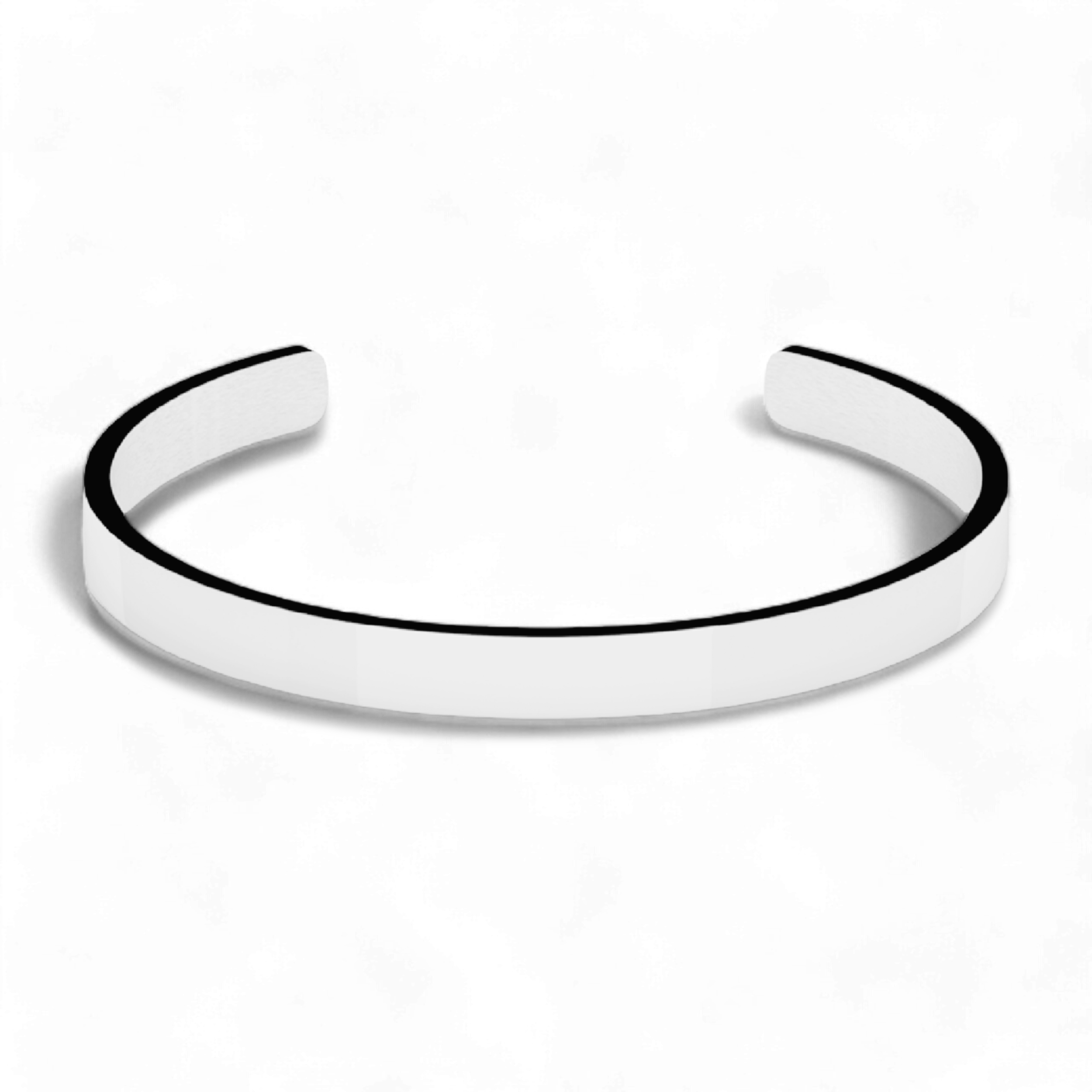 Brățara semicerc | unisex - Argintiu