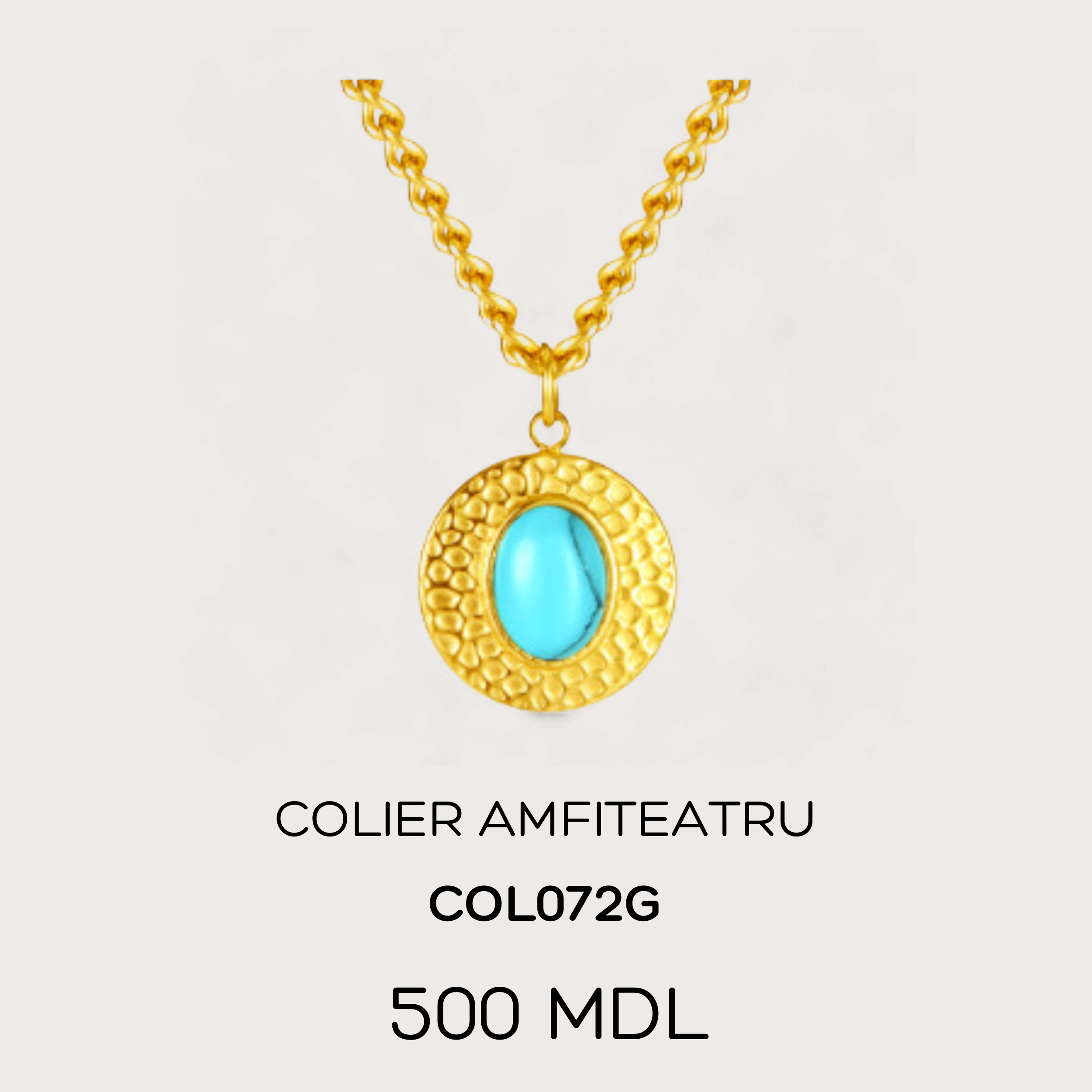 Colier Amfiteatru - Auriu