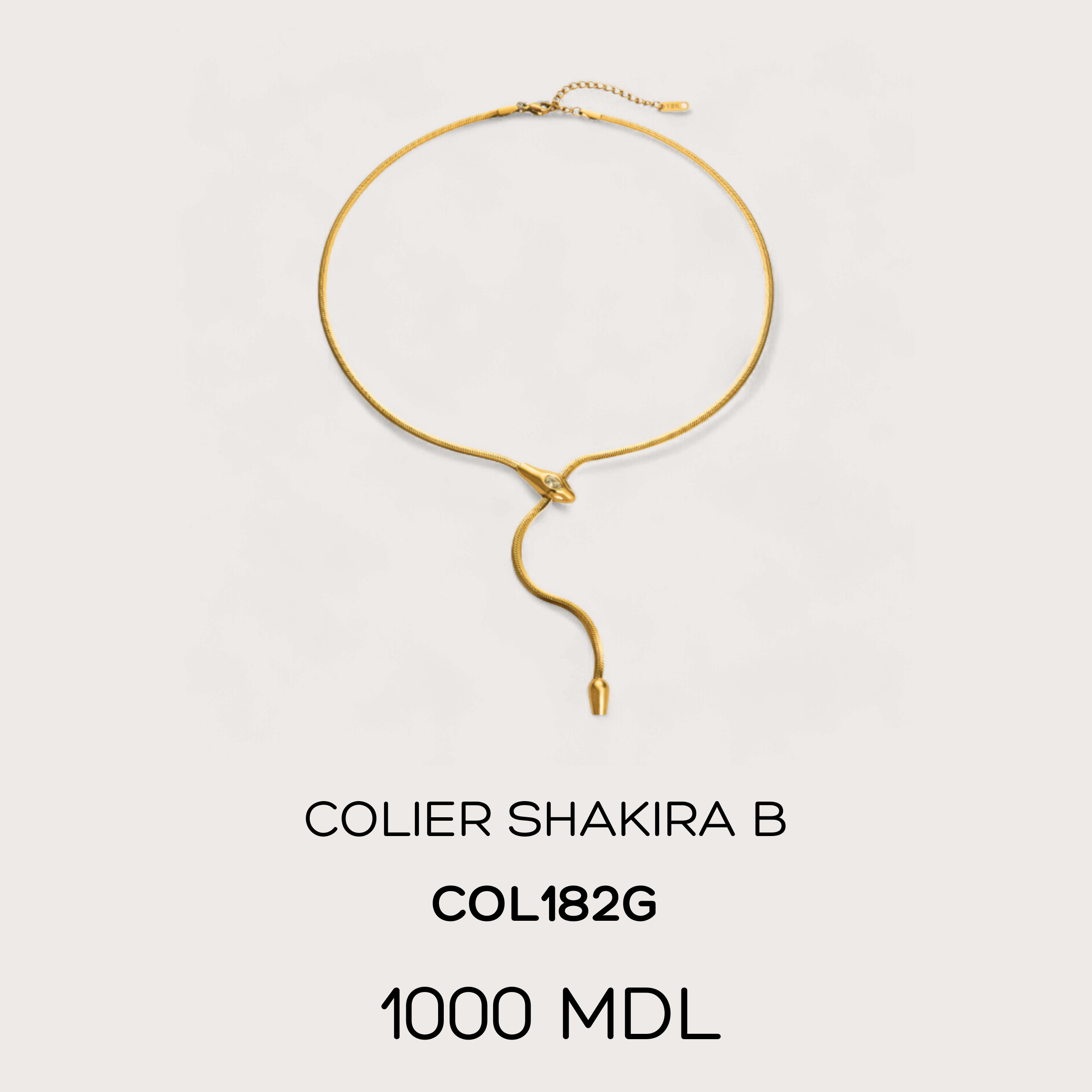 Colier Shakira B - Auriu