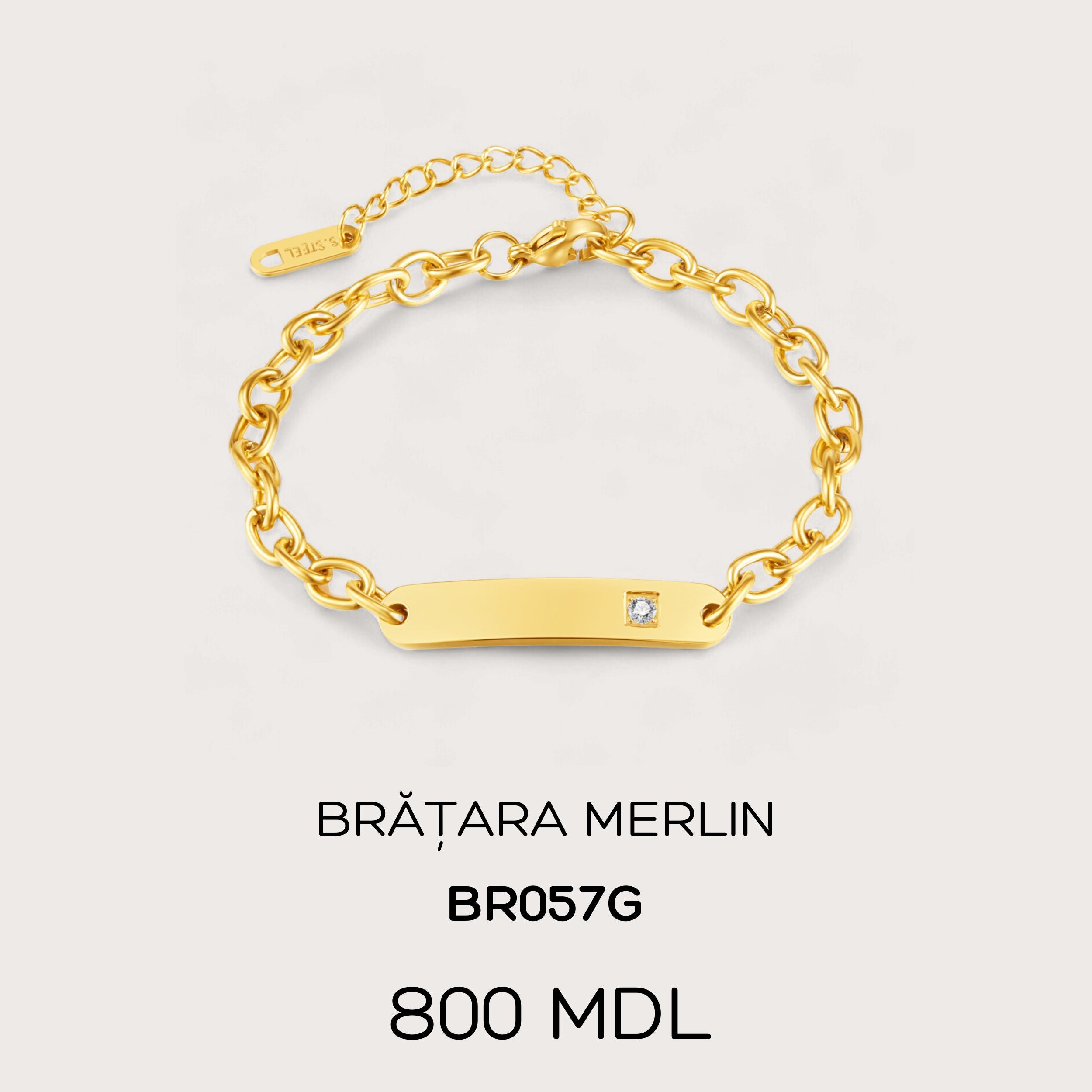 Brățara Merlin - Auriu