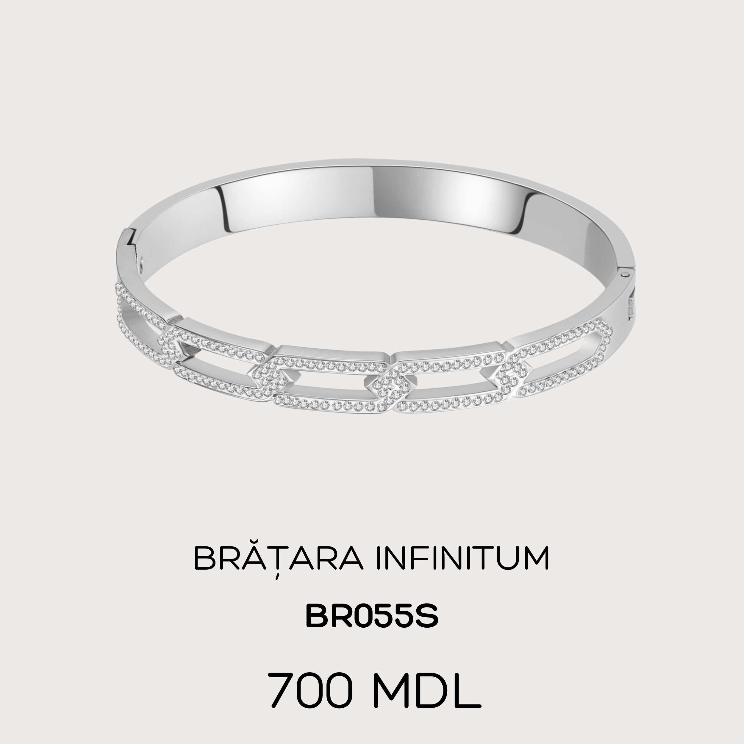 Brățara infinitum - Argintiu