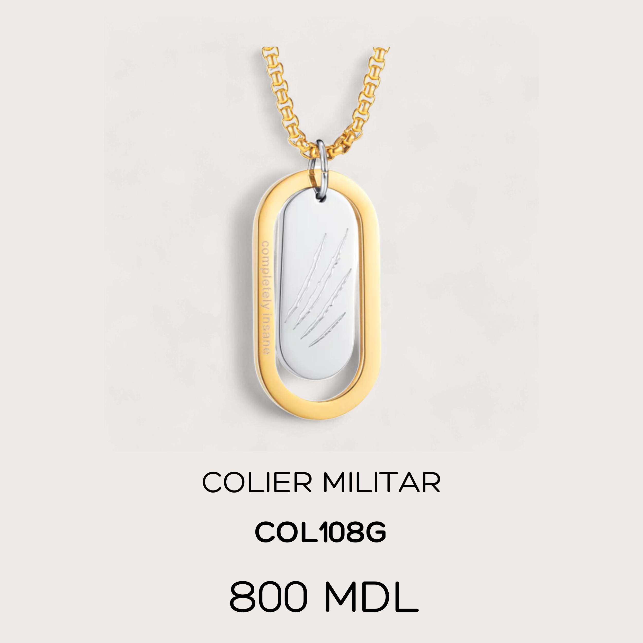 Colier Militar - Auriu