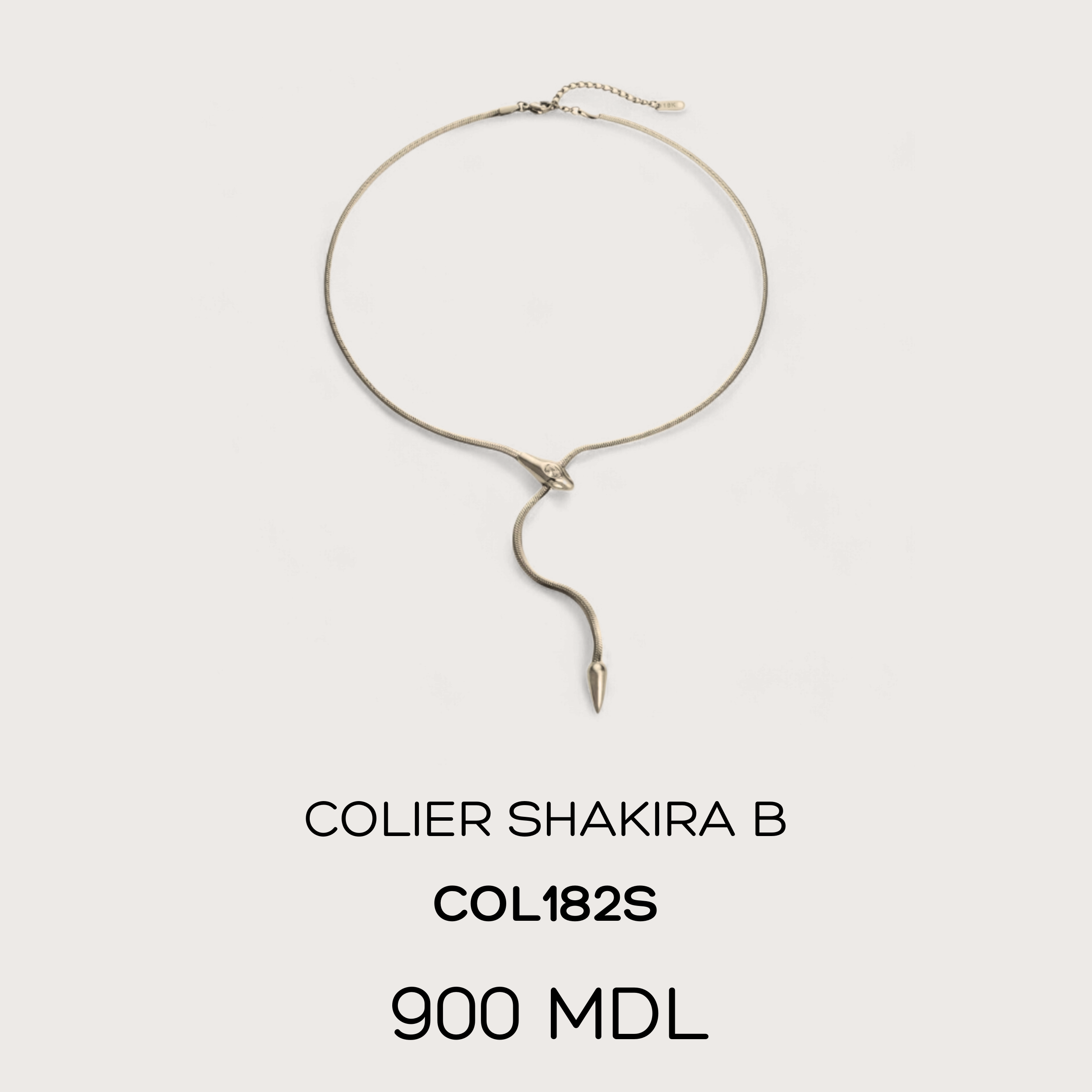 Colier Shakira B - Argintiu