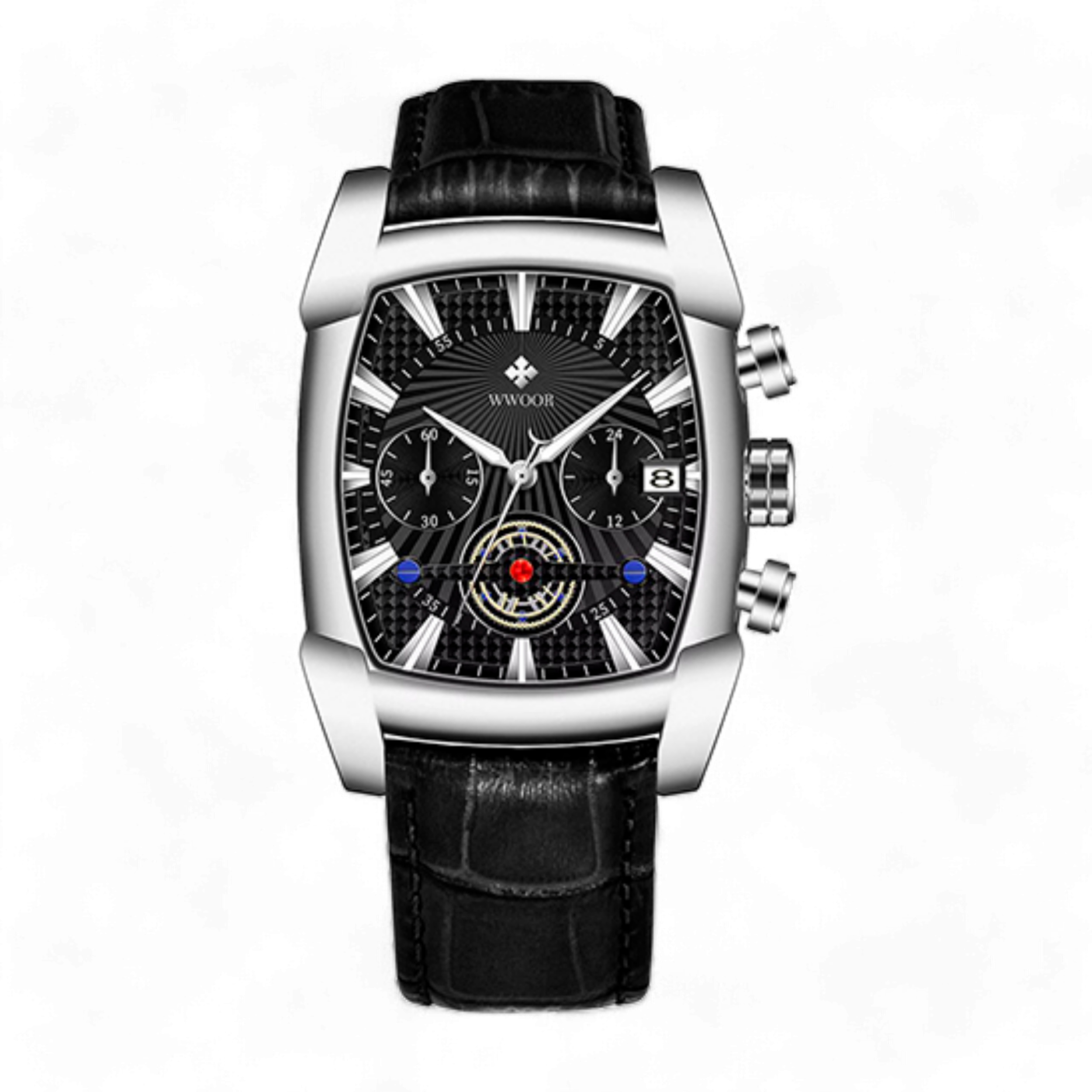 WWOR LEATHER - Argintiu - Carbon