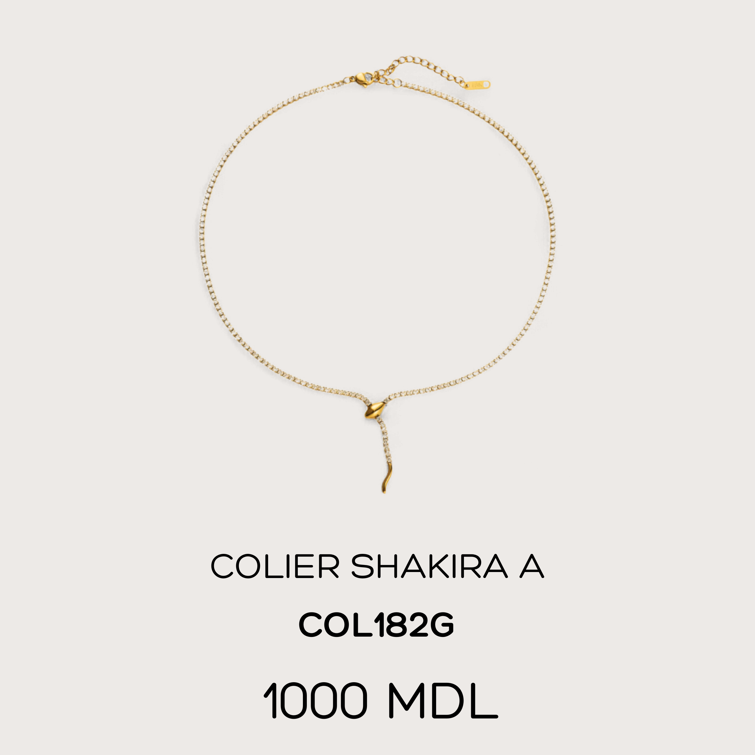 Colier Shakira B - Auriu