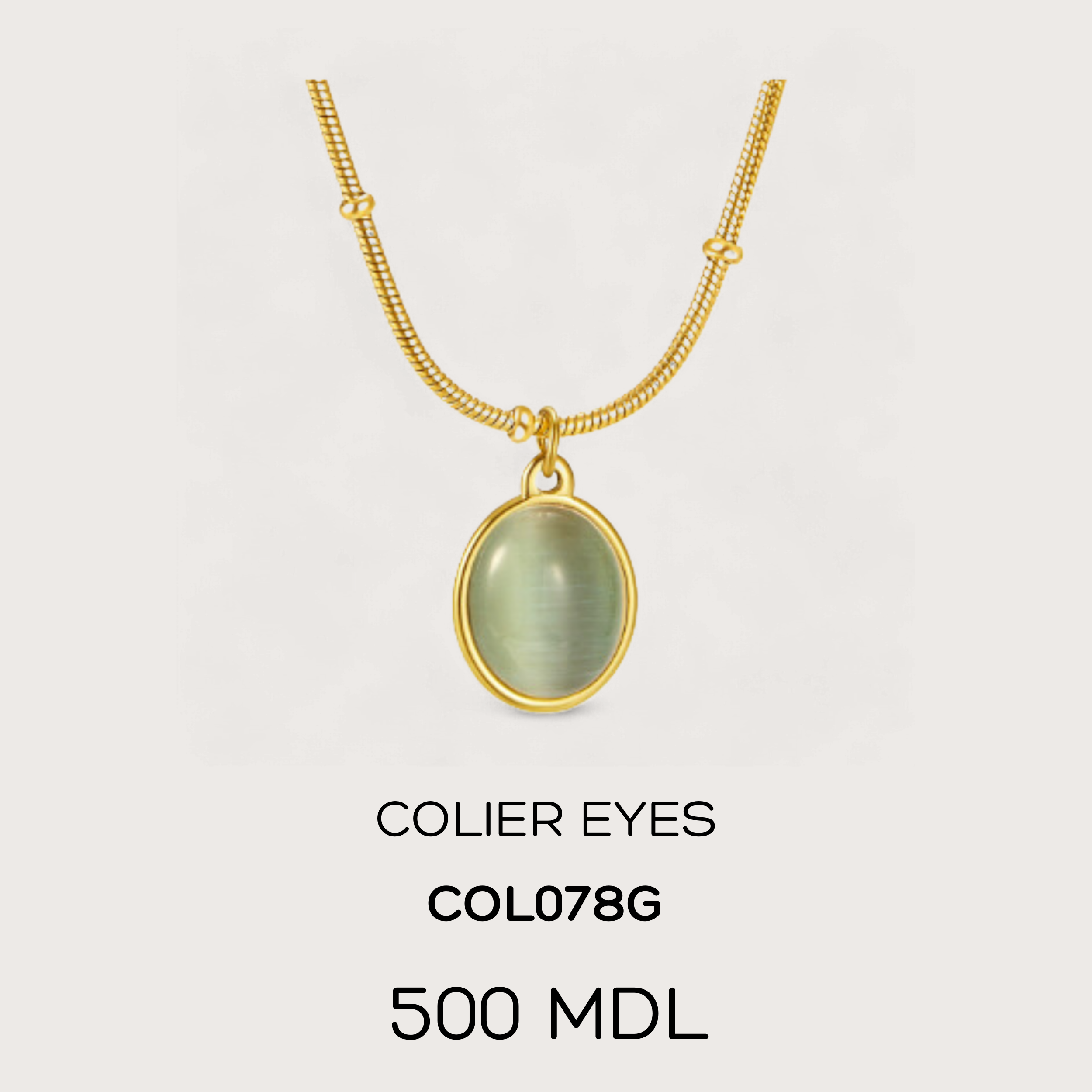 Colier eyes - Auriu