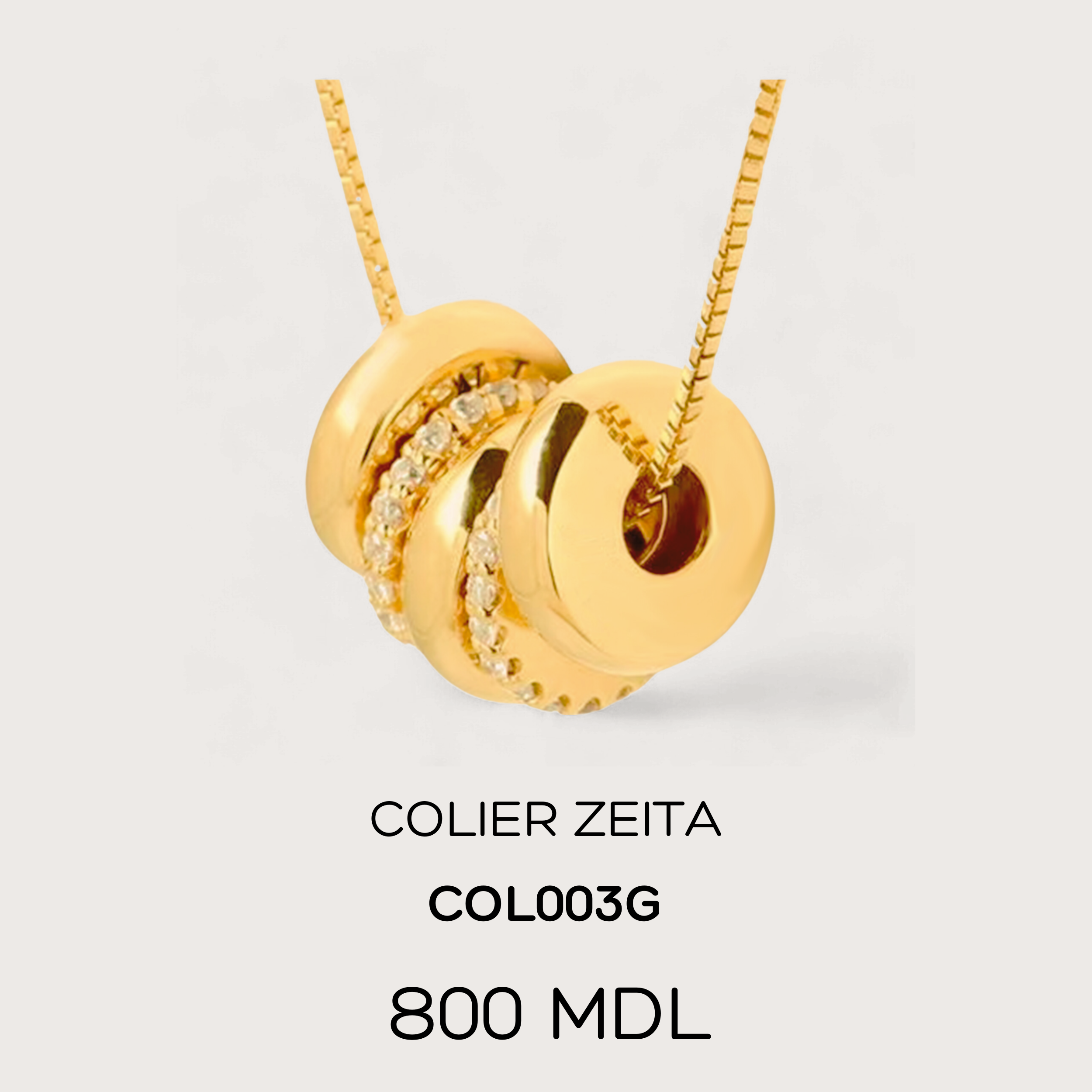 Colier zeita - Auriu