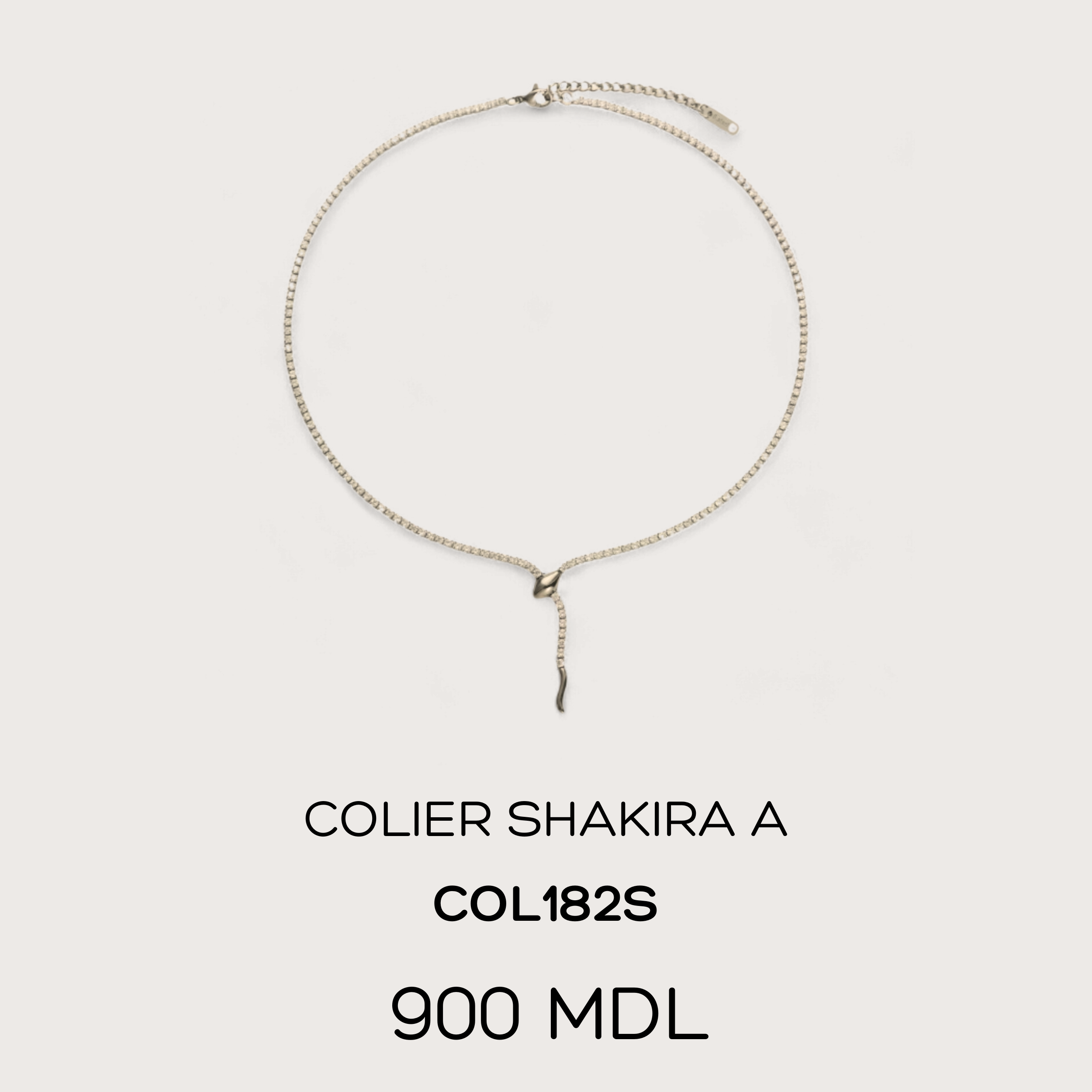 Colier Shakira B - Argintiu