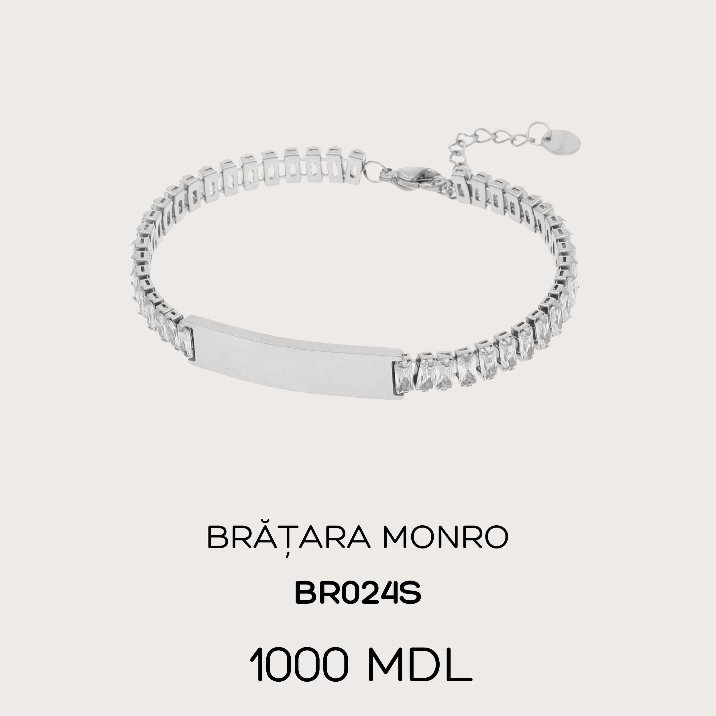 Brățara monro
- Argintiu