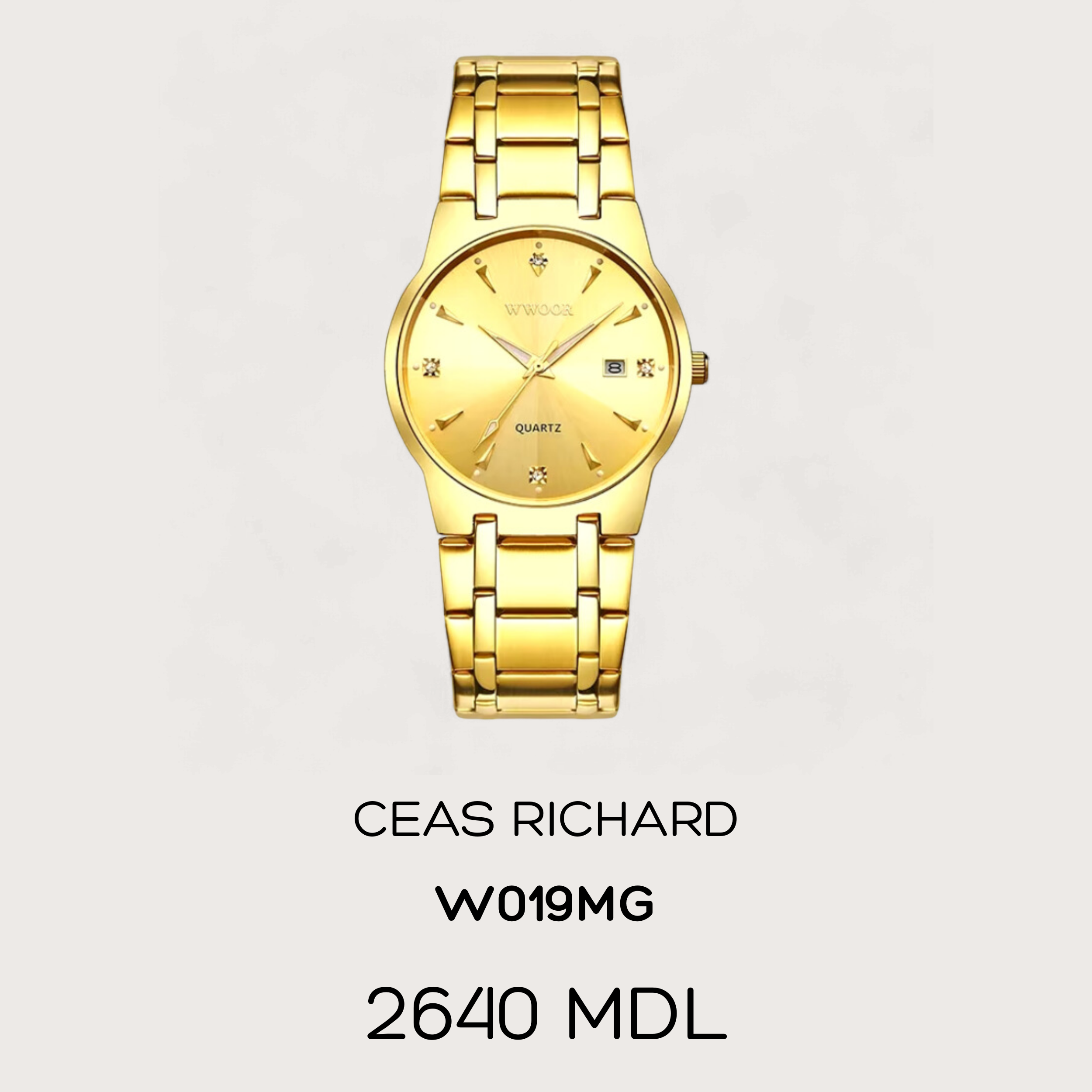 Ceas Richard - Auriu