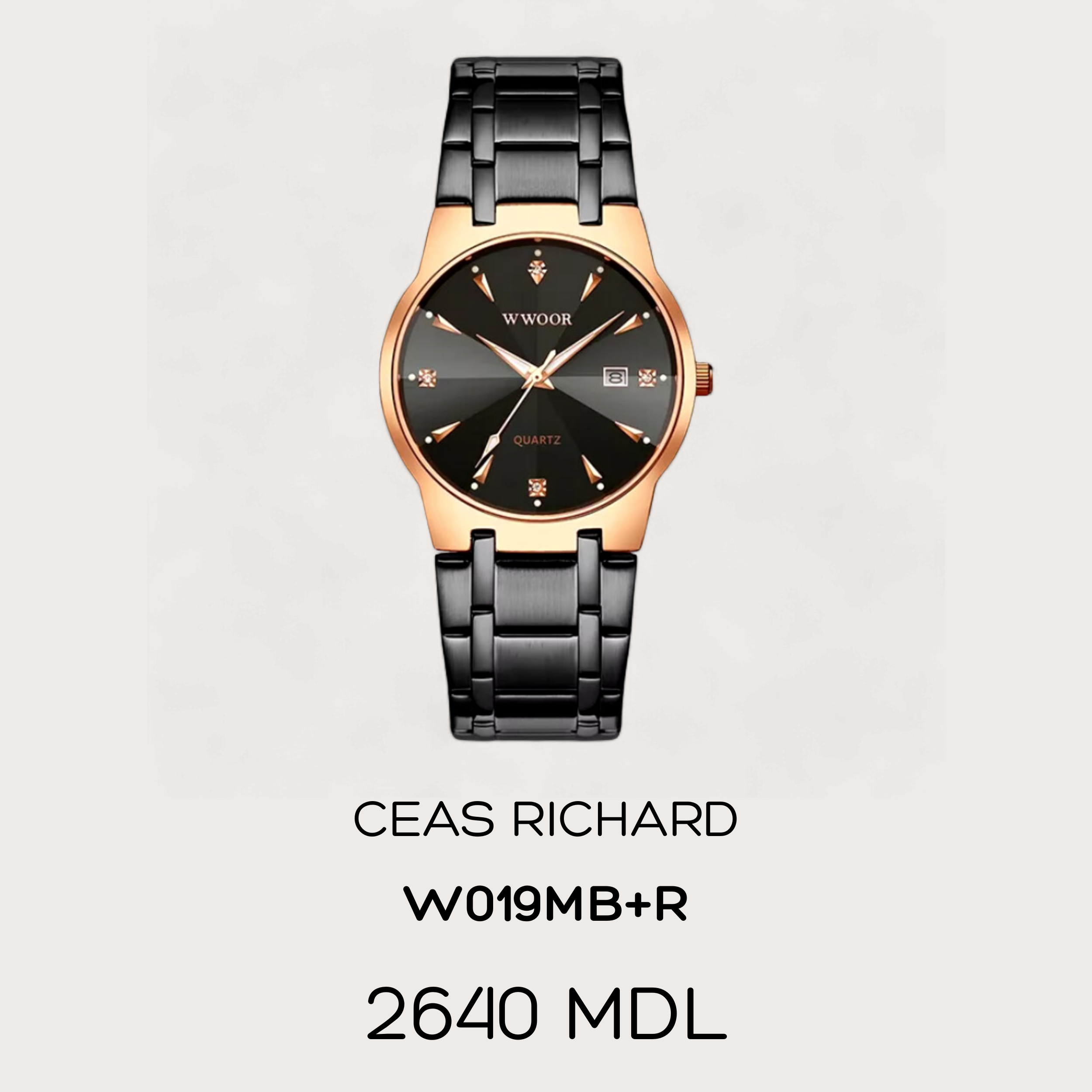 Ceas Richard - Rose - Carbon