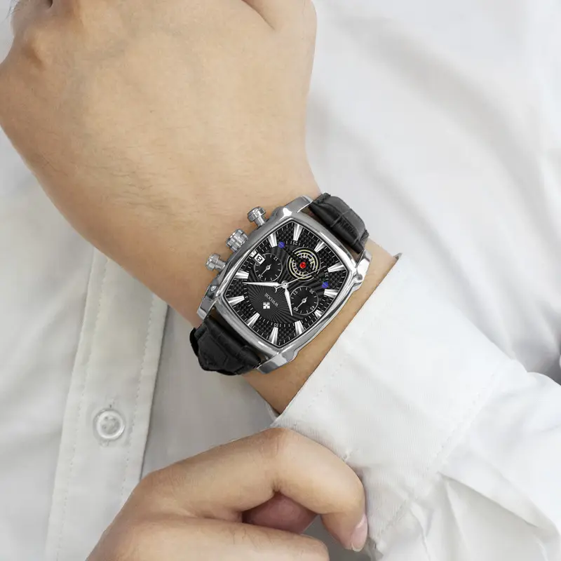 WWOR LEATHER - Argintiu - Carbon