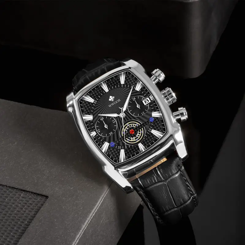 WWOR LEATHER - Argintiu - Carbon
