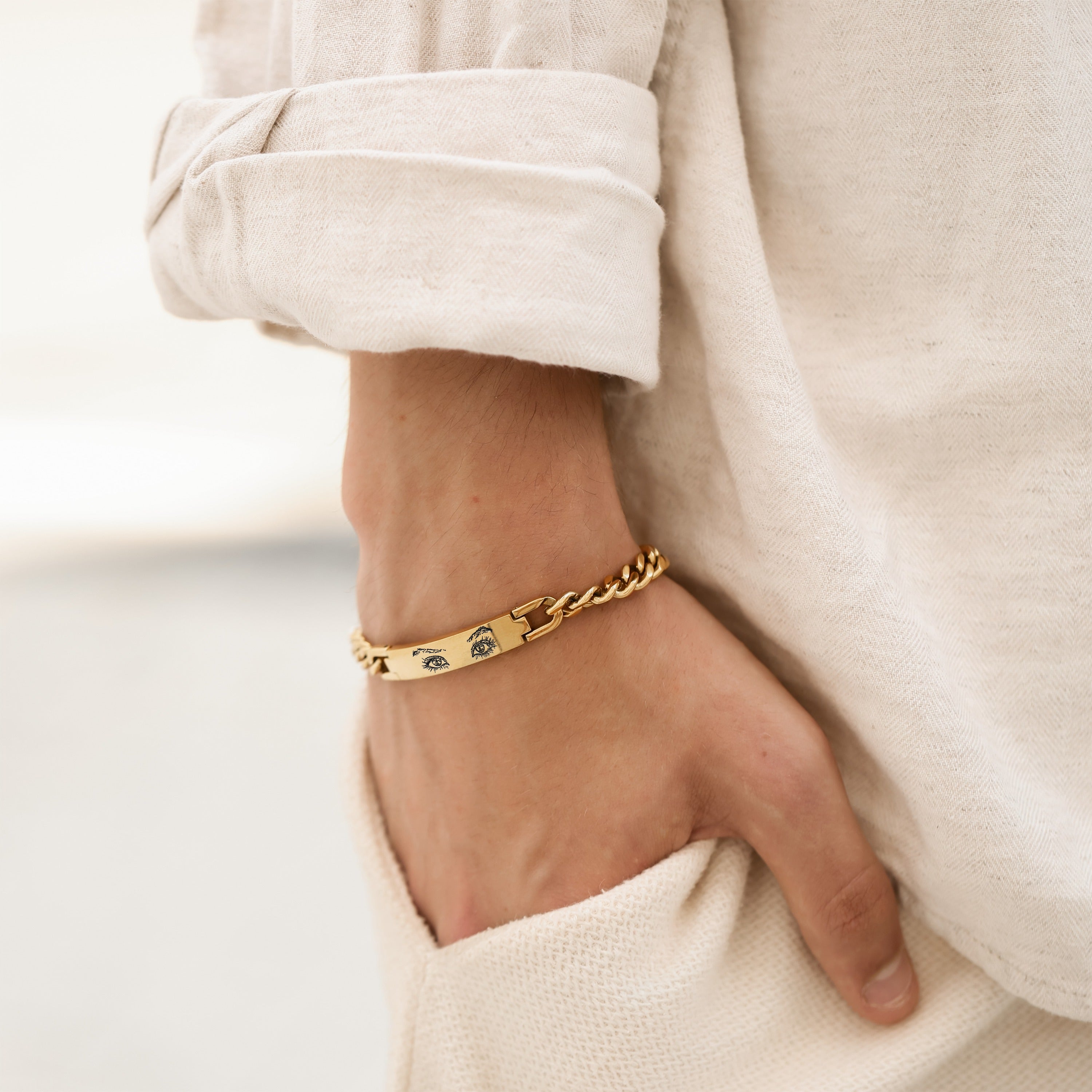 Bratara bara masiva - Cu Ochi