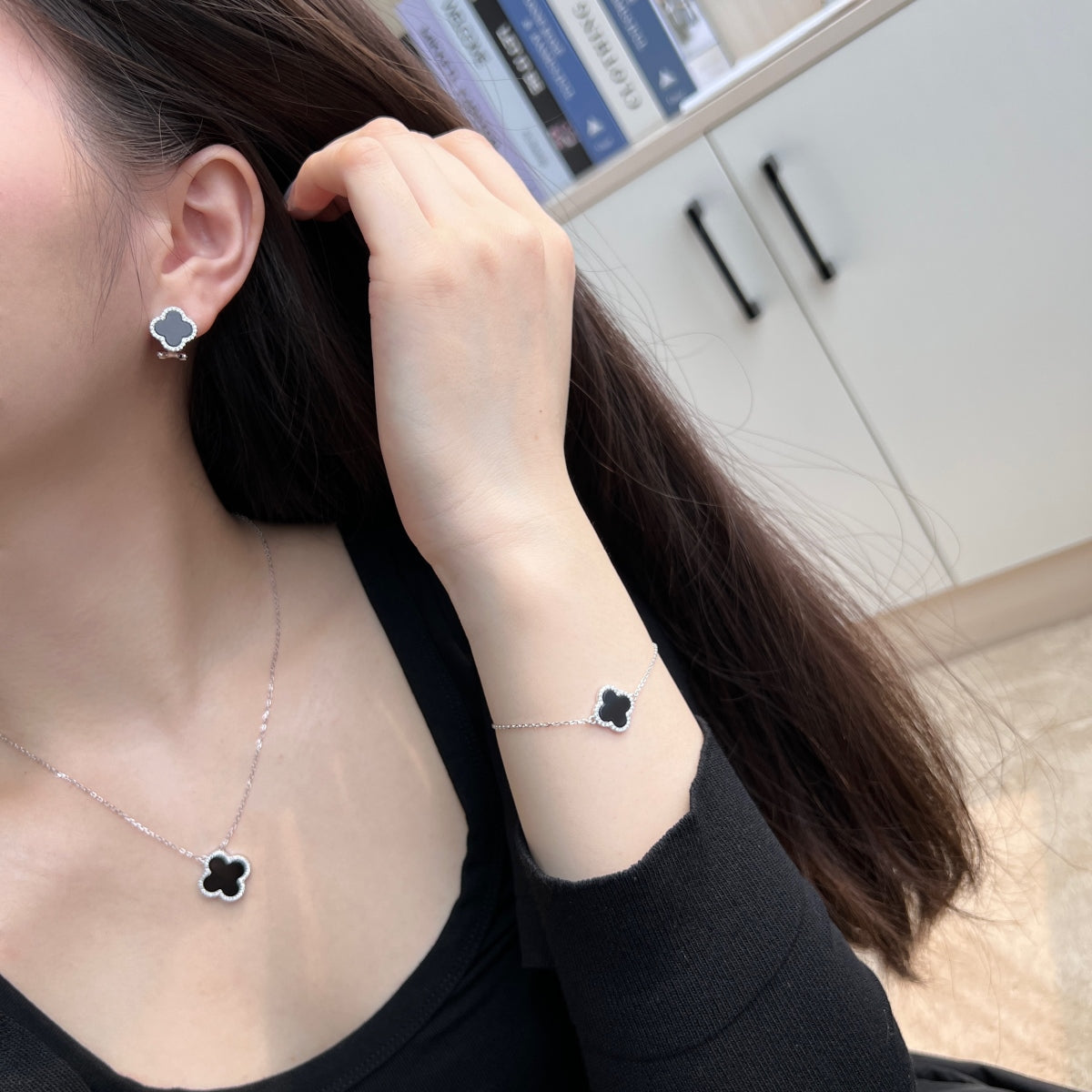 SET - VEVELU BLACK - CZ