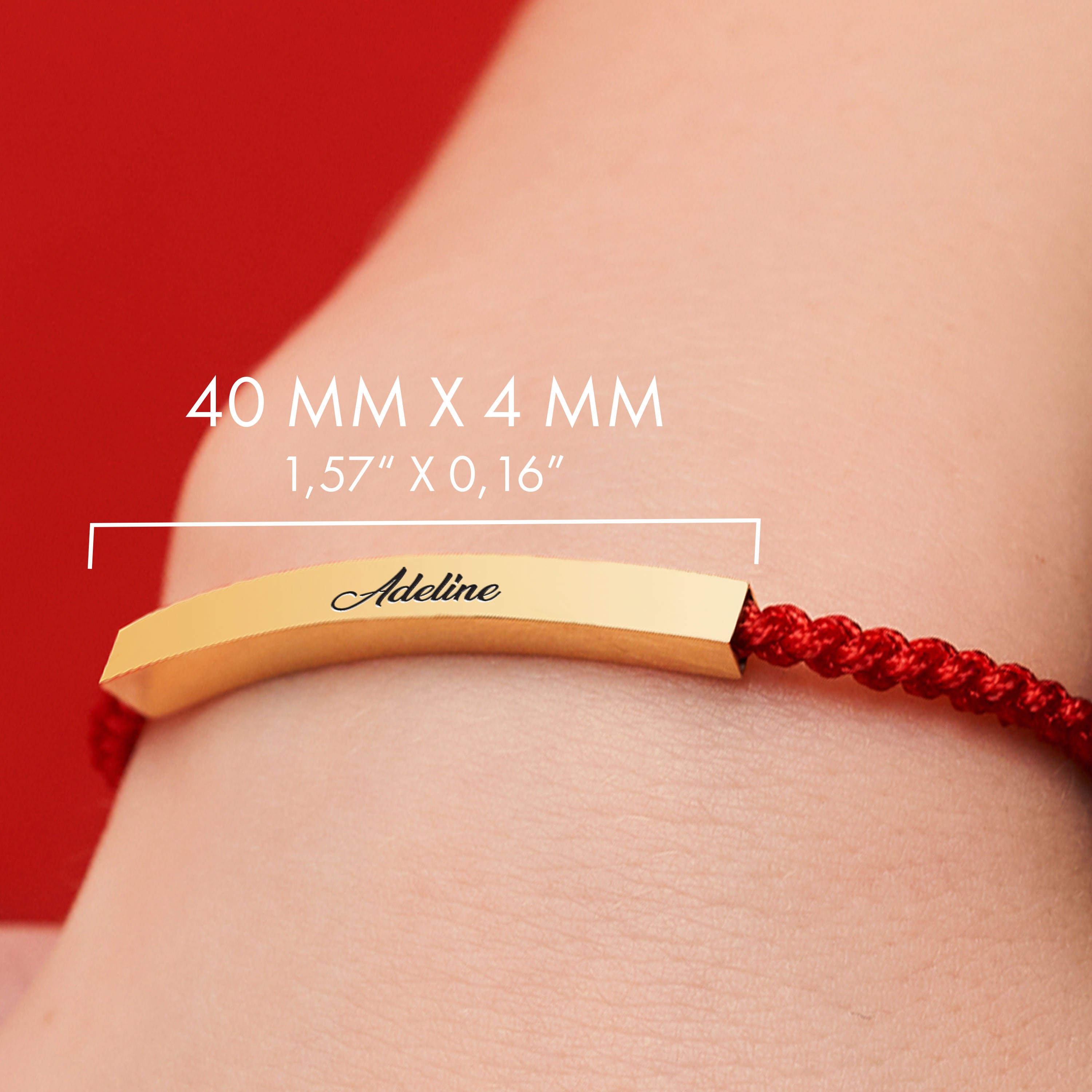 Bratara ata rosie bara