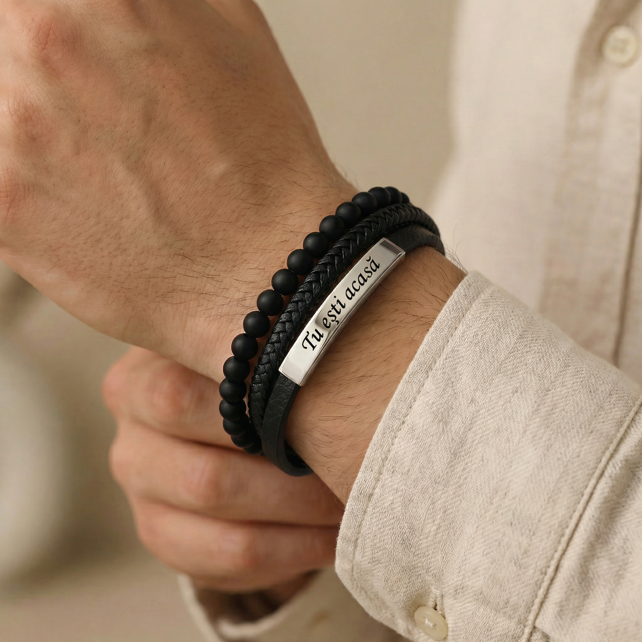 Bar with beads bracelet