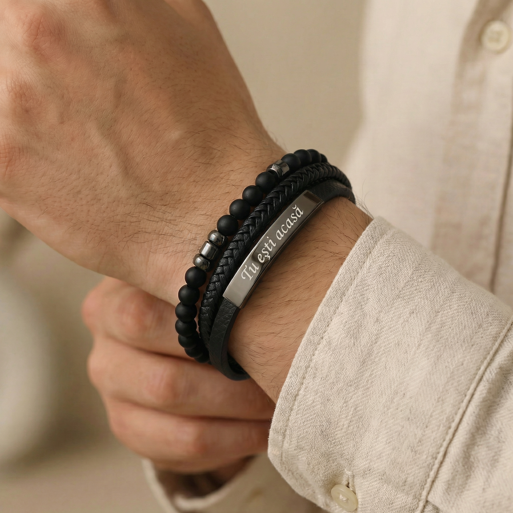 Bar with beads bracelet