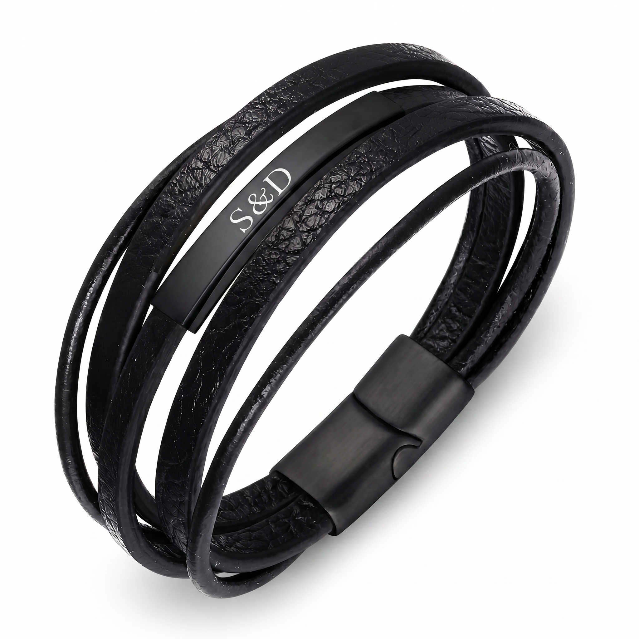 Bratara Trilion din piele | Personalizata cu Gravură