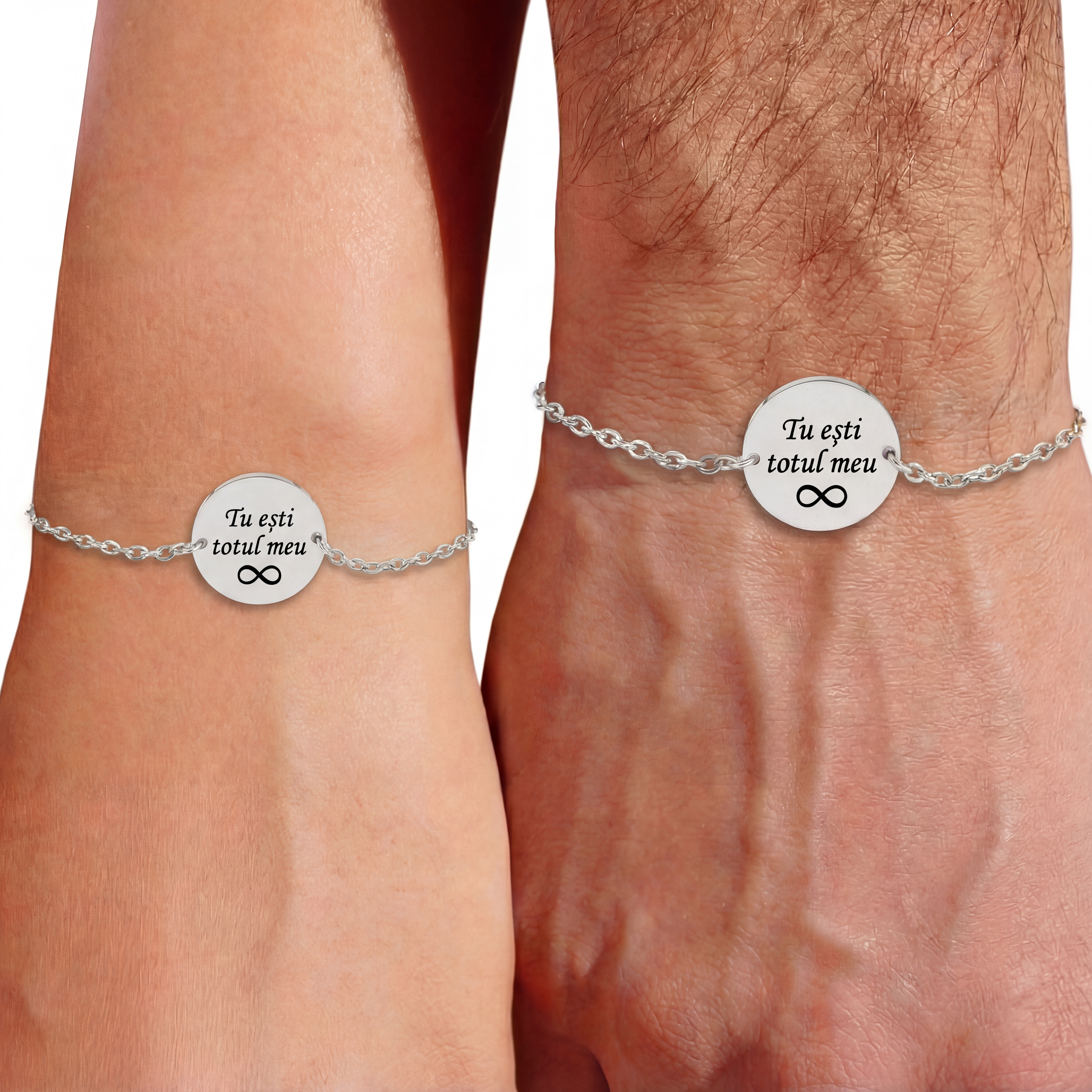 Brățară cerc pe lanț - Auriu