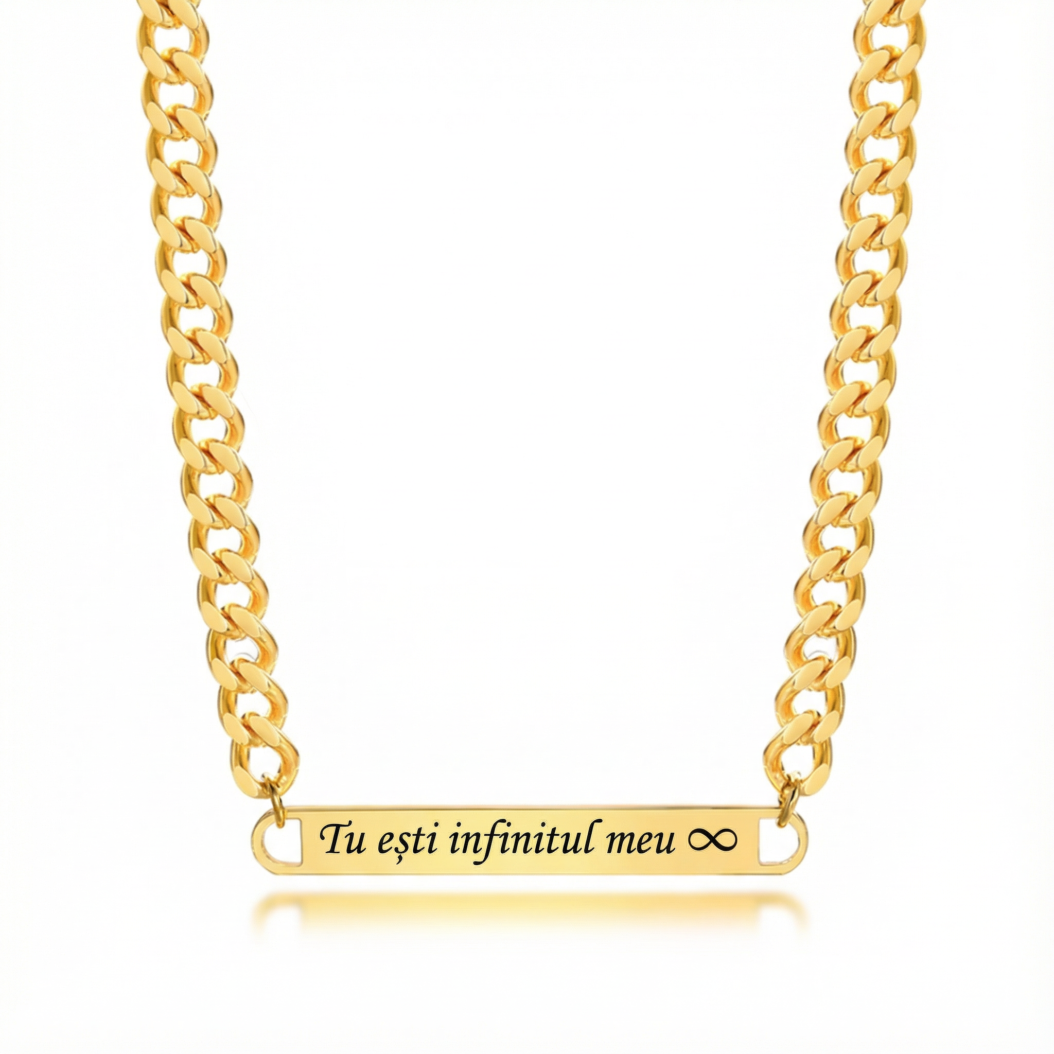 Microfon cu etichetă Colier - Auriu