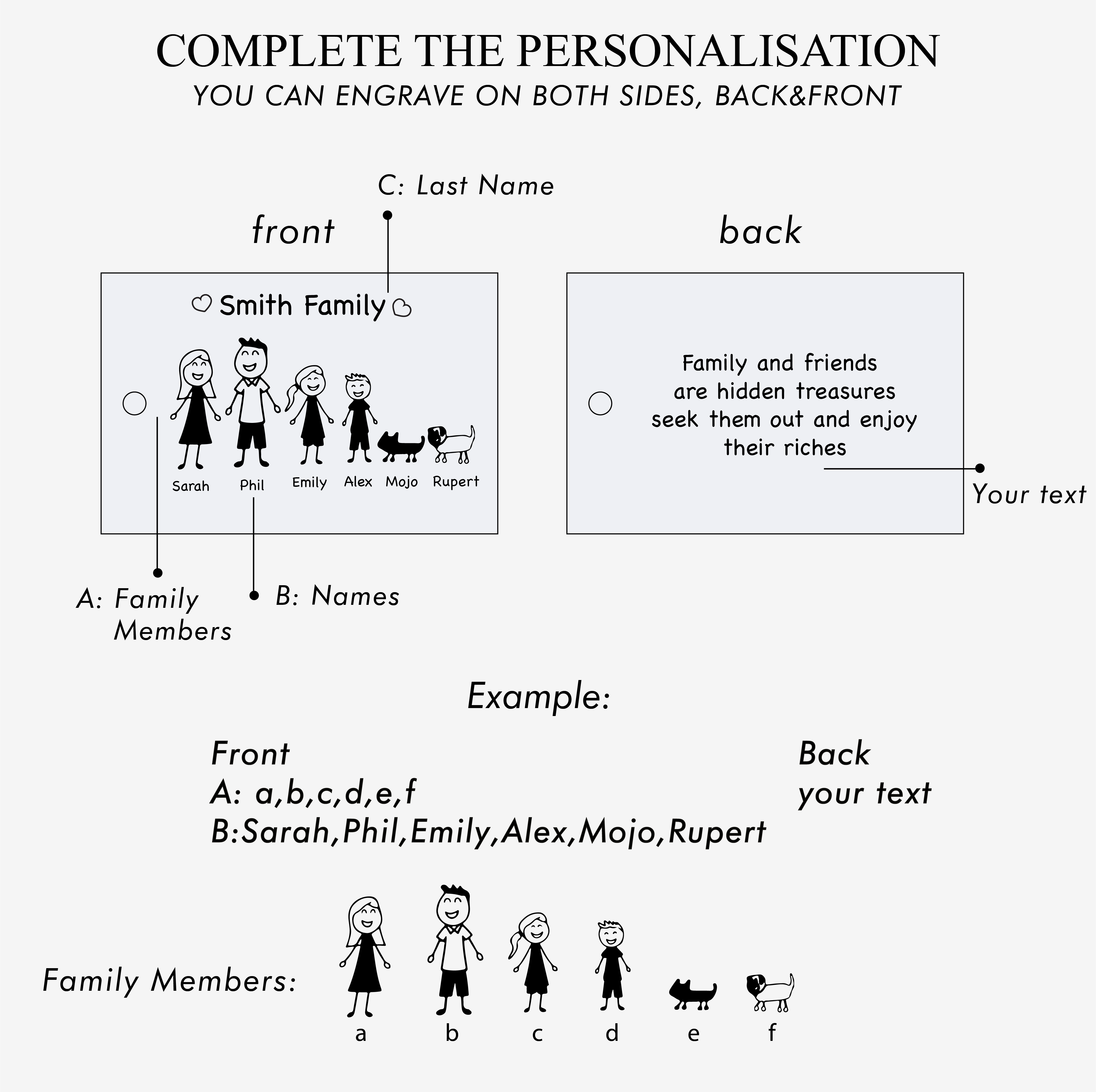 Rectangular keychain