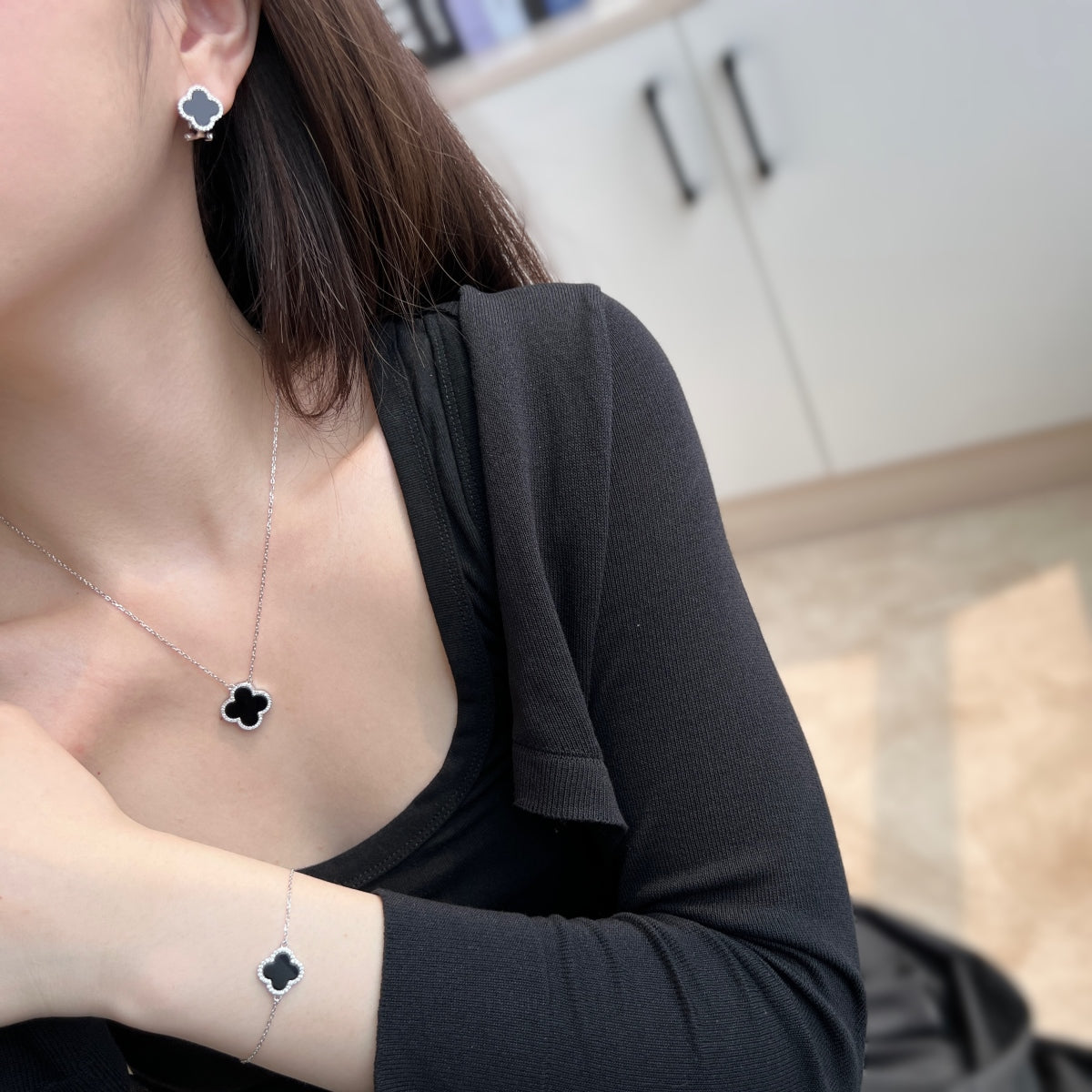 SET - VEVELU BLACK - CZ