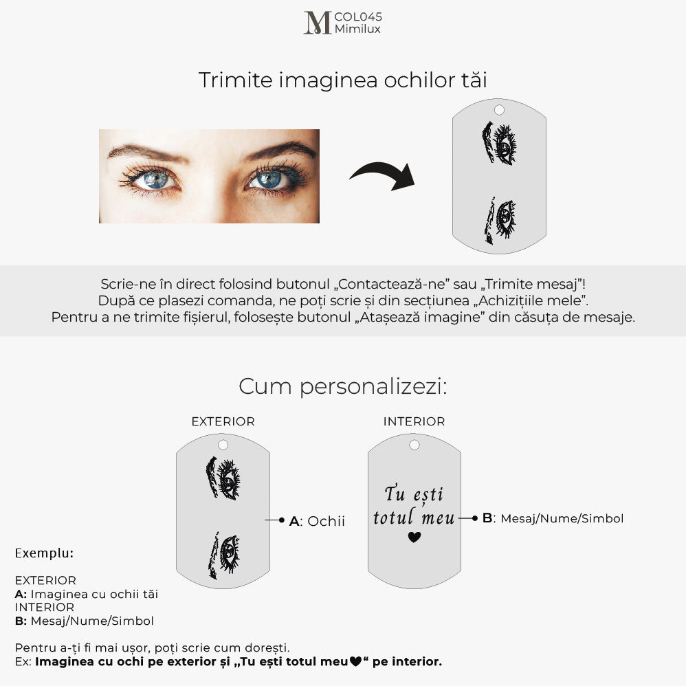 Colier Tag Mare - Cu Ochi