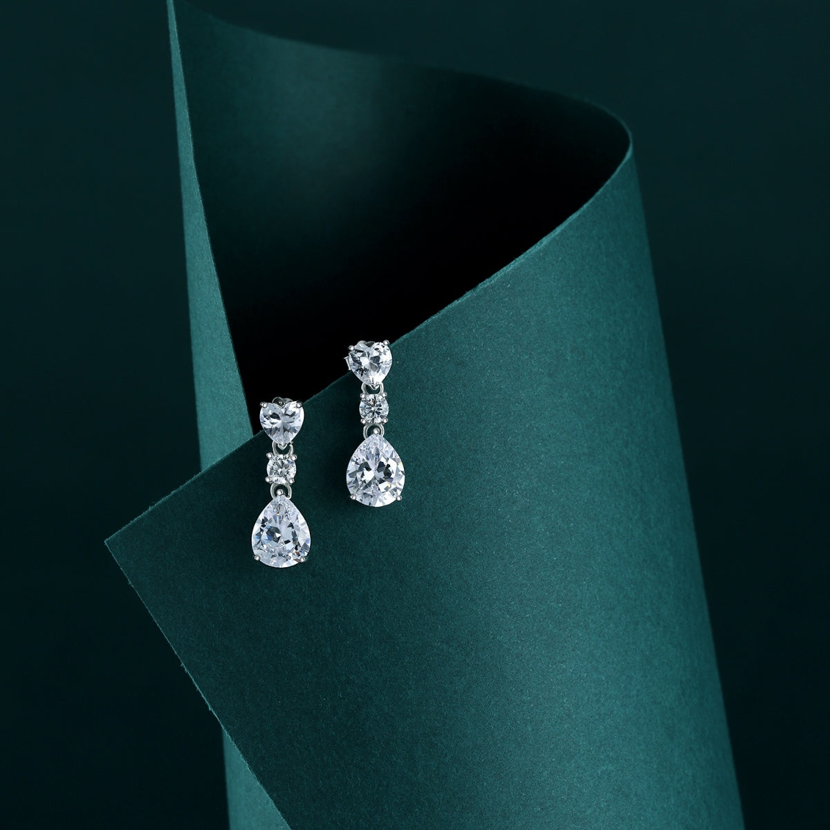 Cercei - Triple diamant - CZ