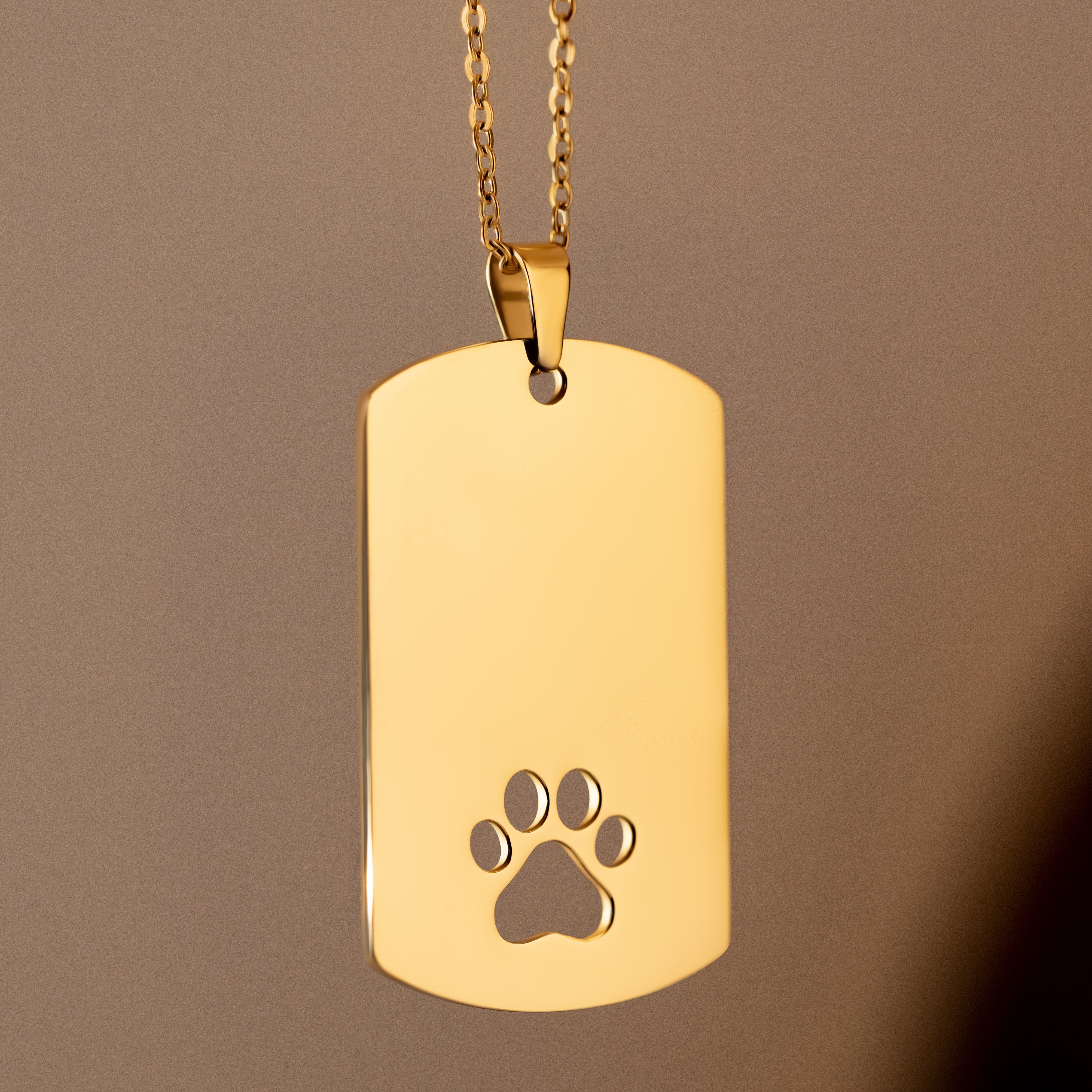 Etichetă colier mare cu labută