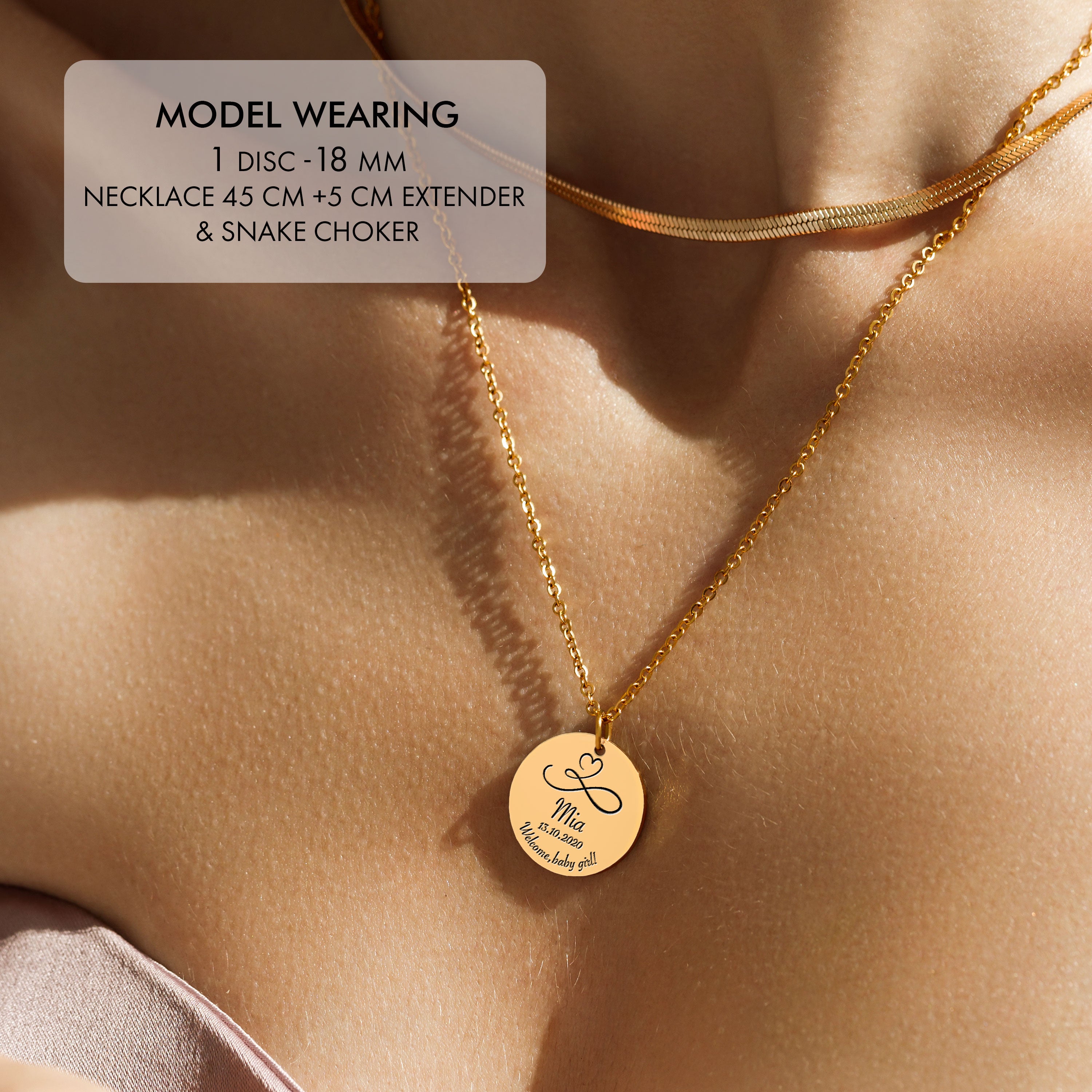 Cerc Colierc 18 mm - Auriu