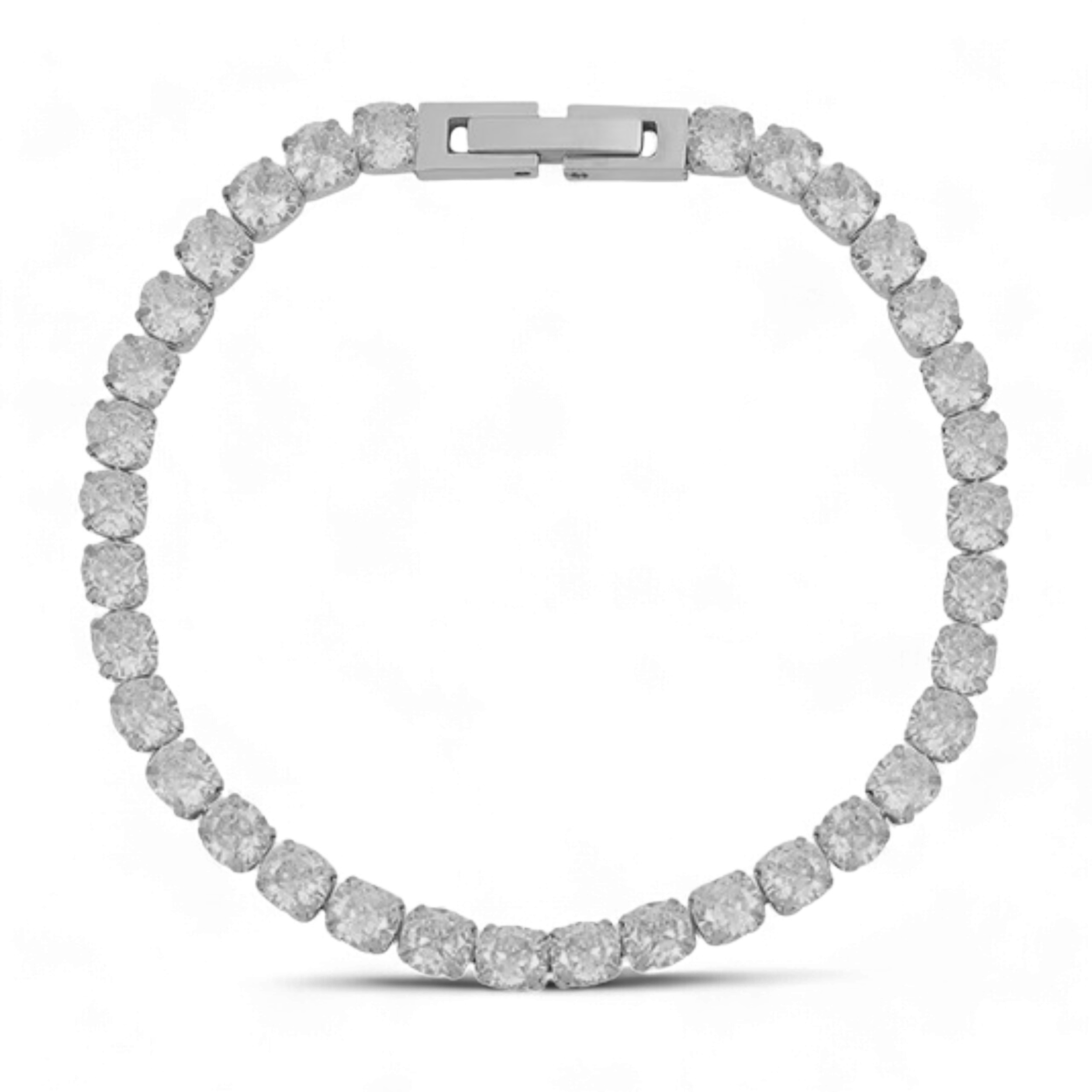 Bratara Diamant B - Argintiu