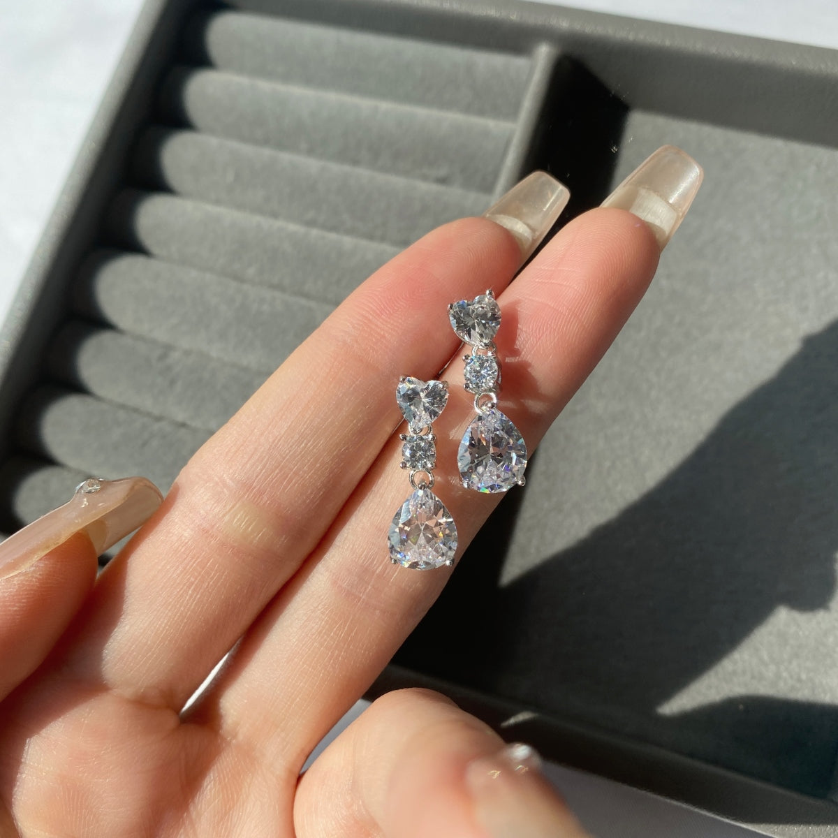 Cercei - Triple diamant - CZ