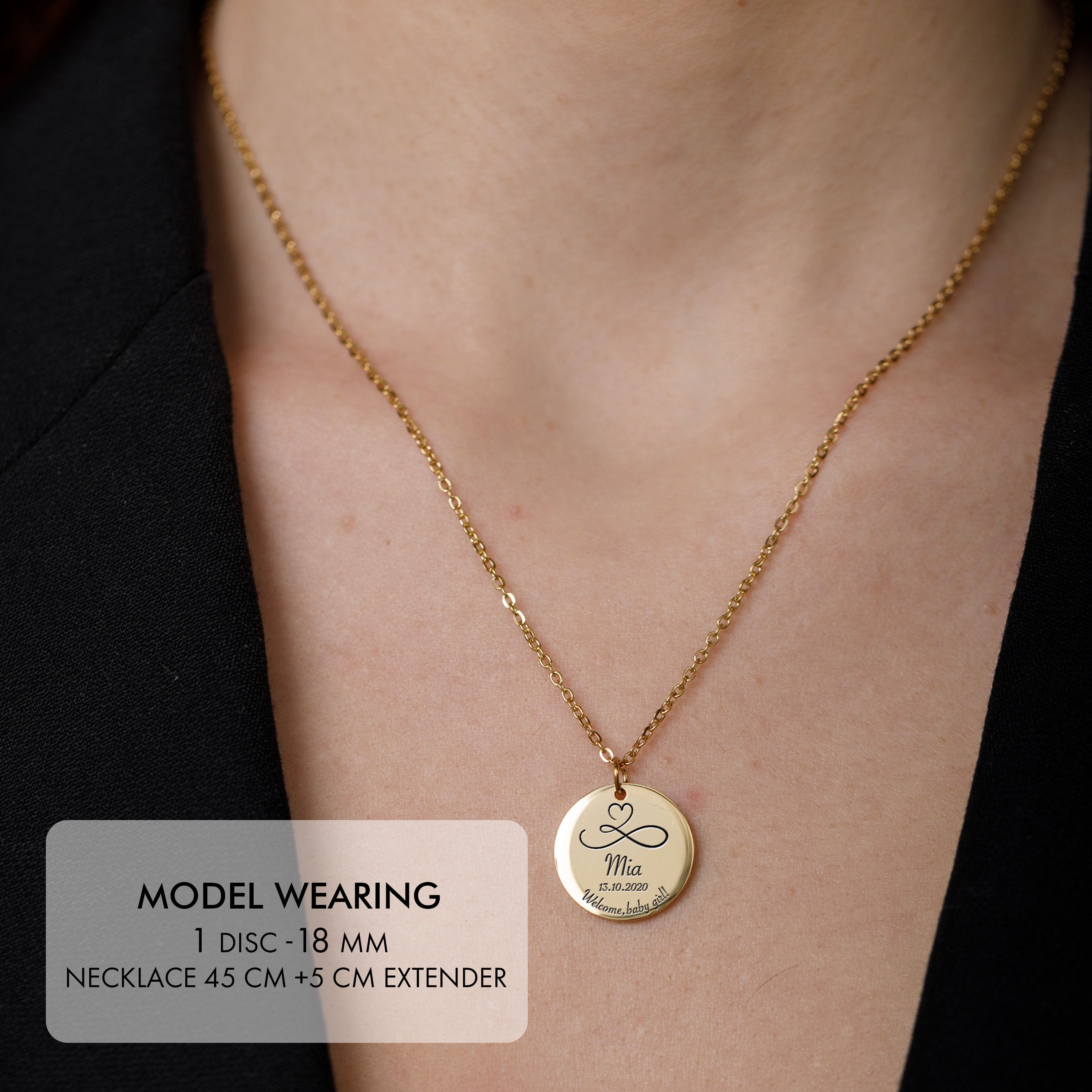 Cerc Colierc 18 mm - Auriu