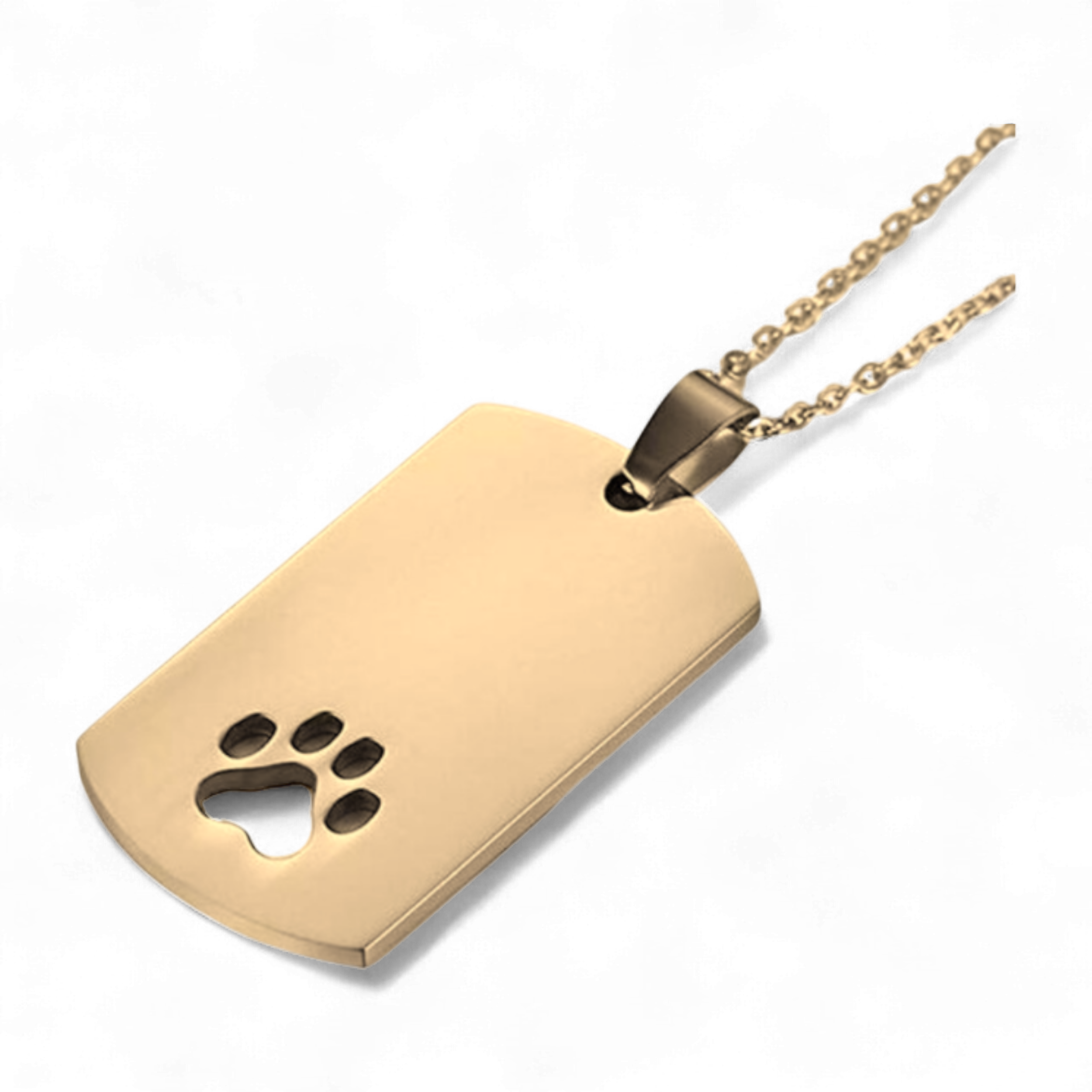 Etichetă colier mare cu labută