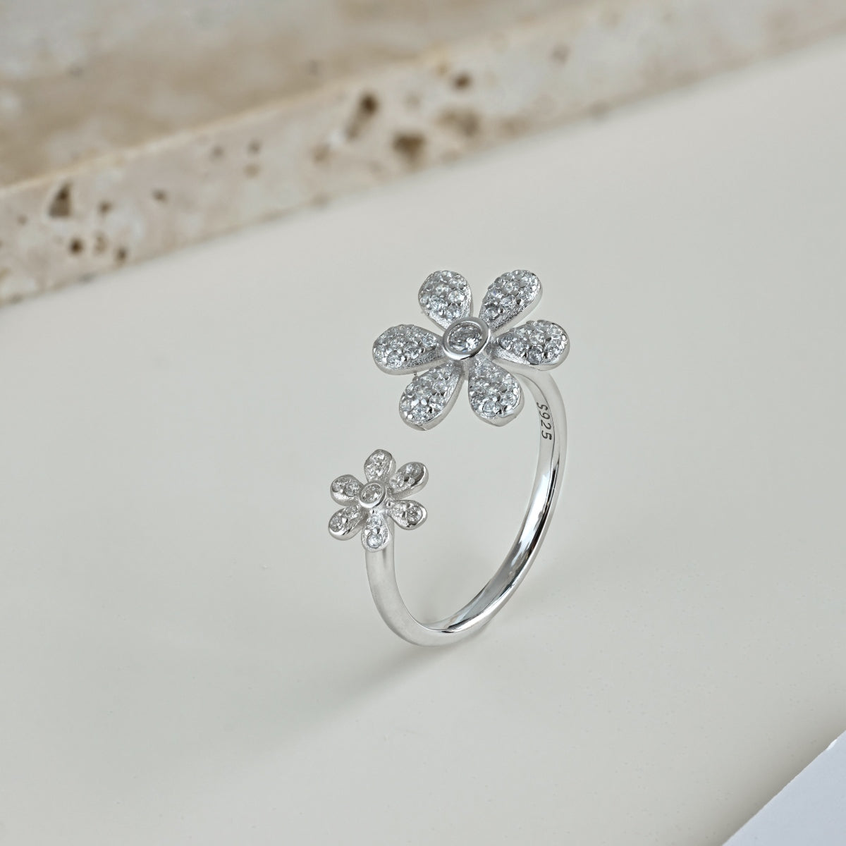 Inel - Fluture dublu - CZ