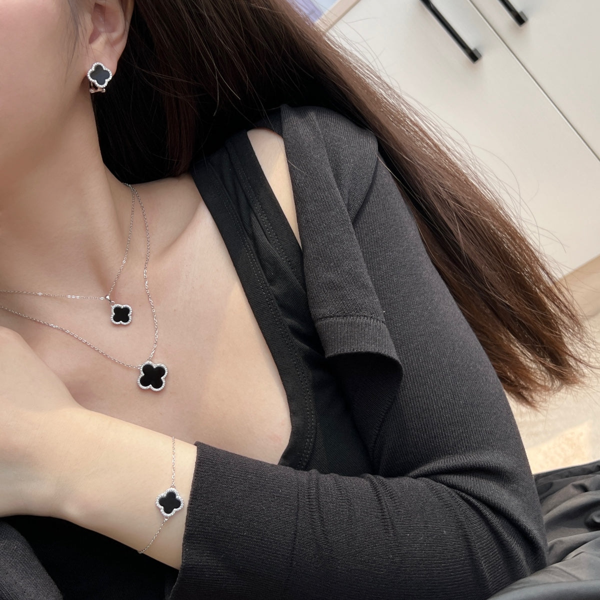 SET - VEVELU BLACK - CZ