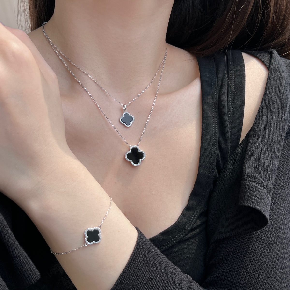 SET - VEVELU BLACK - CZ