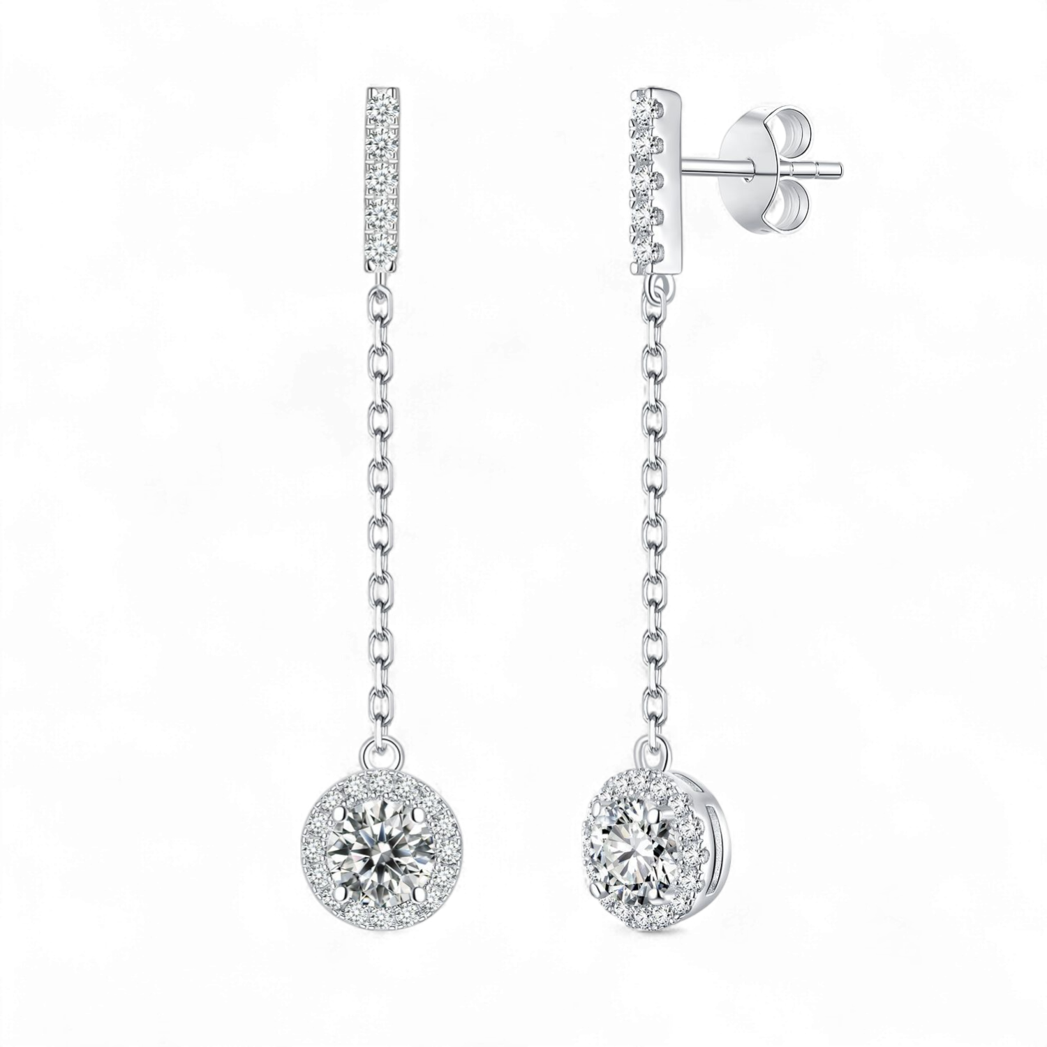 Cercei - Drip Drop - Moissanite