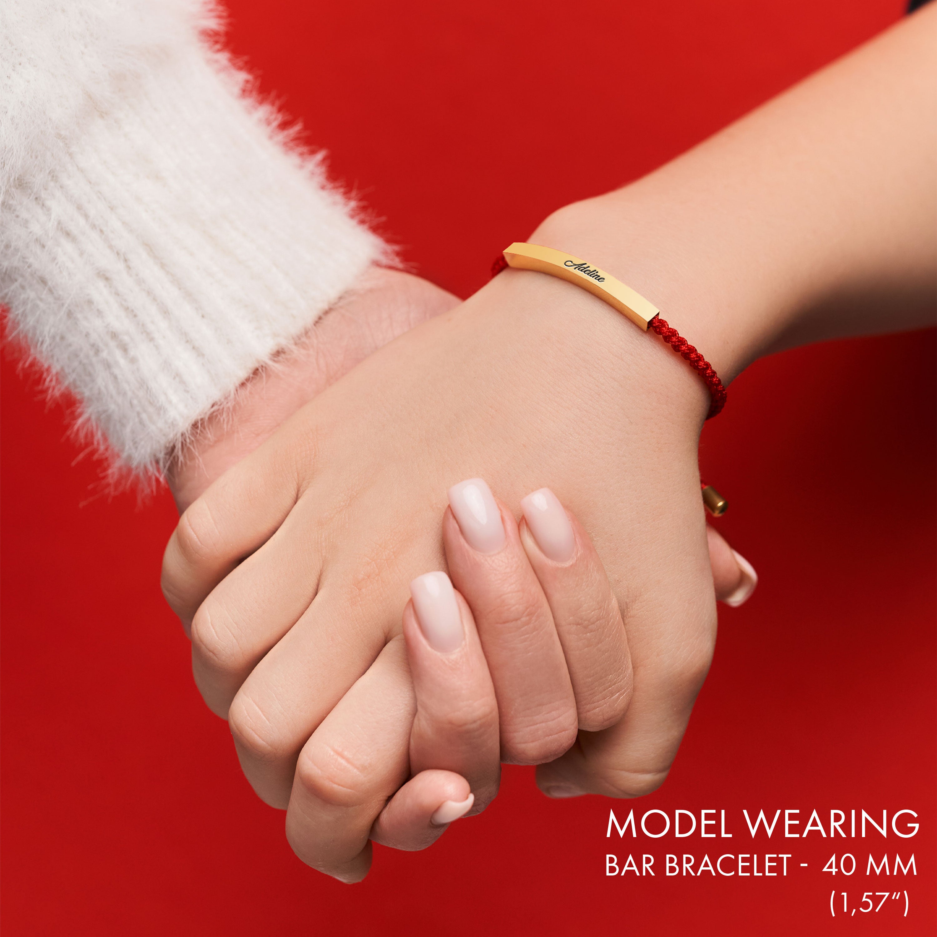 Bratara ata rosie bara