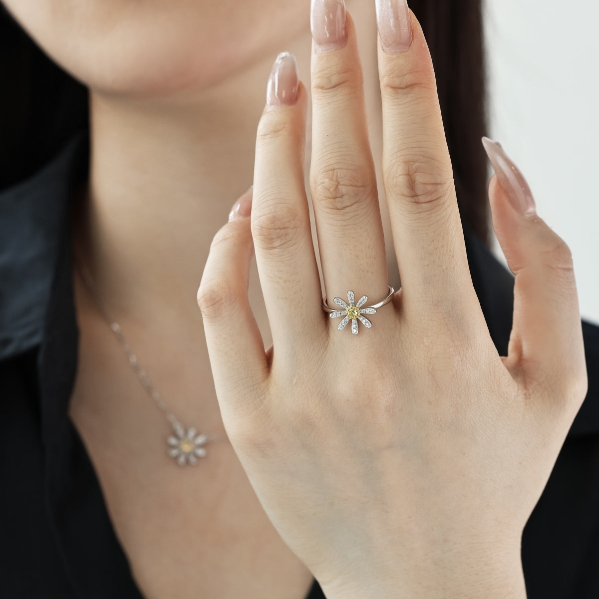 SET - Yellow Flower - CZ