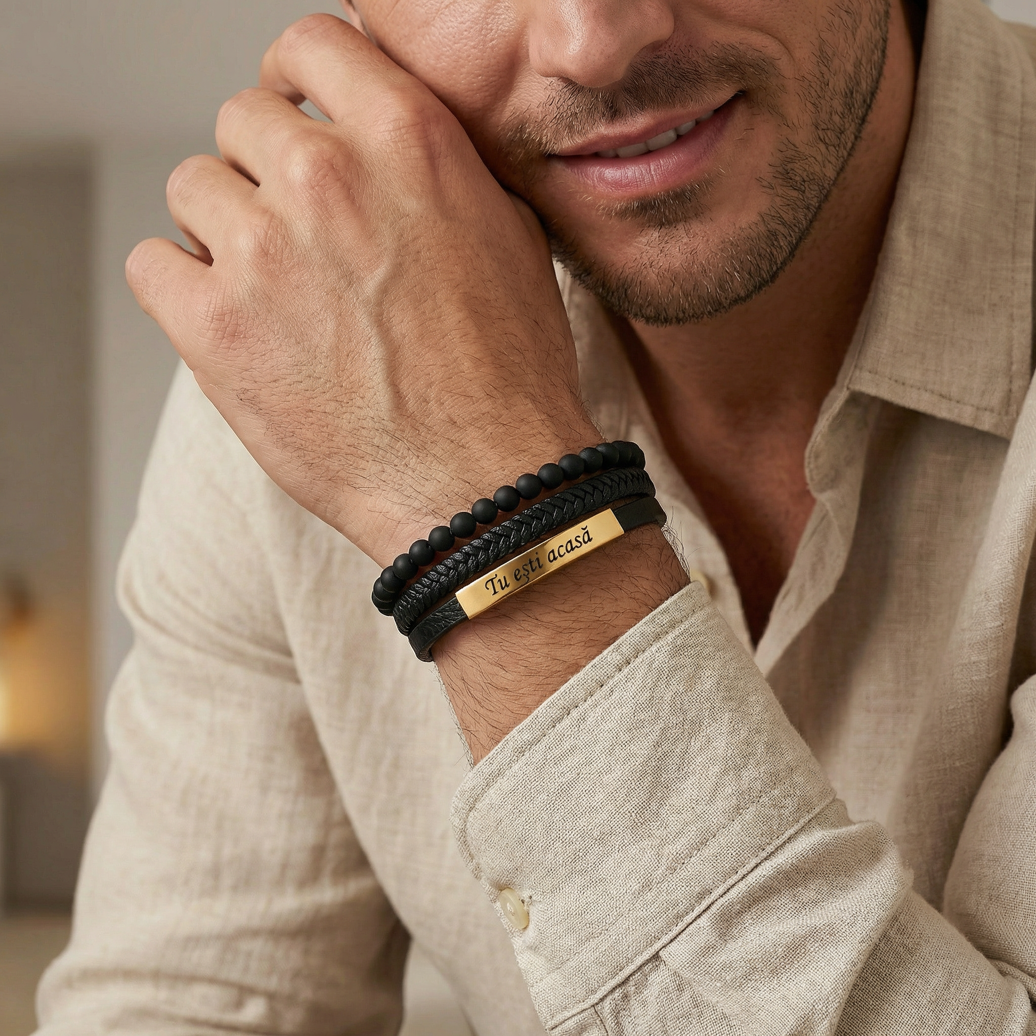 Bar with beads bracelet