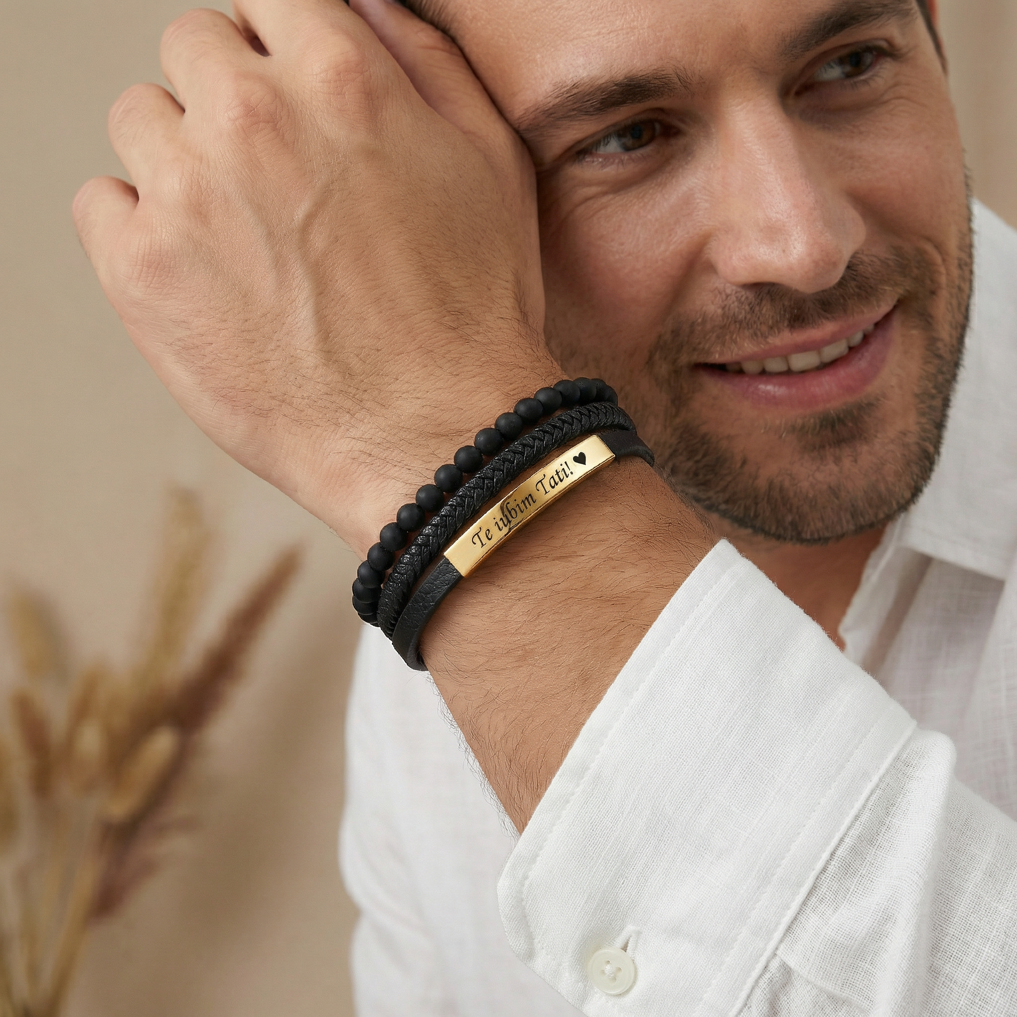 Bar with beads bracelet