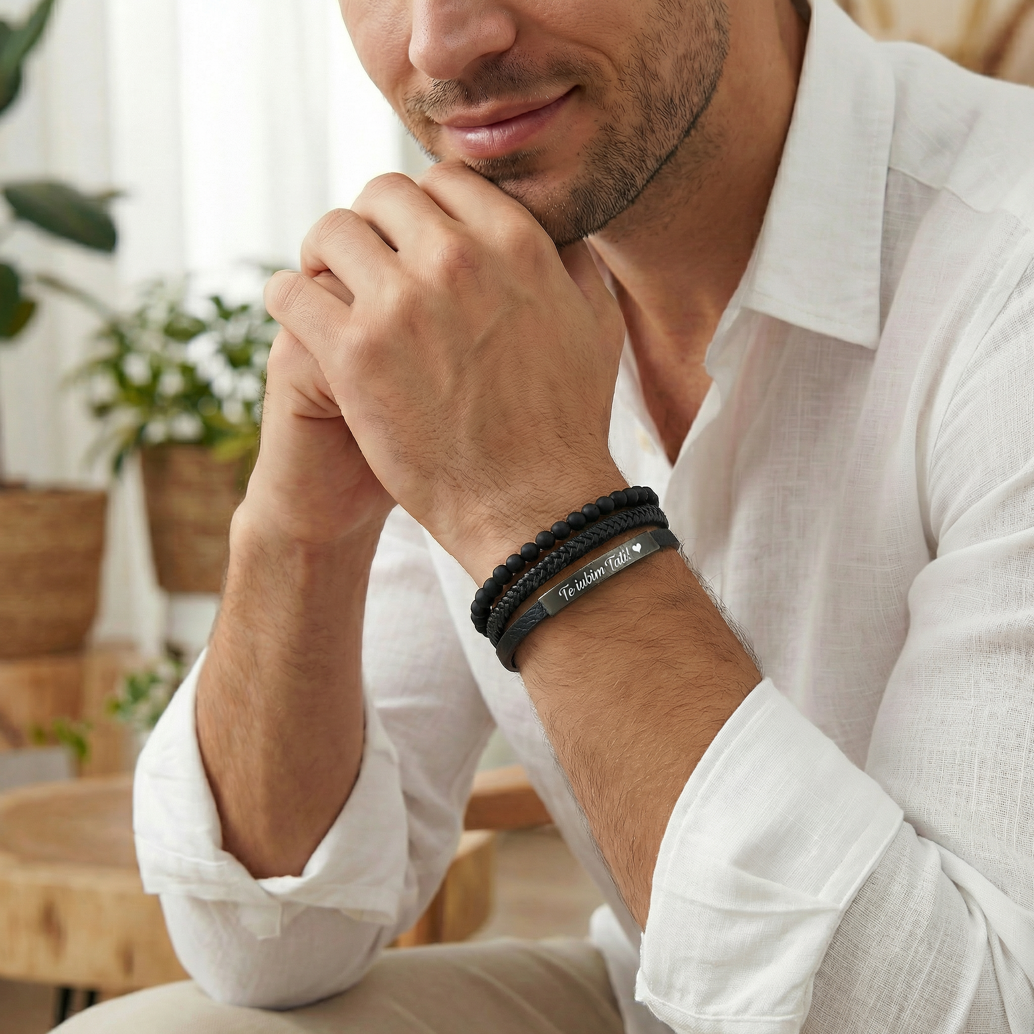 Bar with beads bracelet
