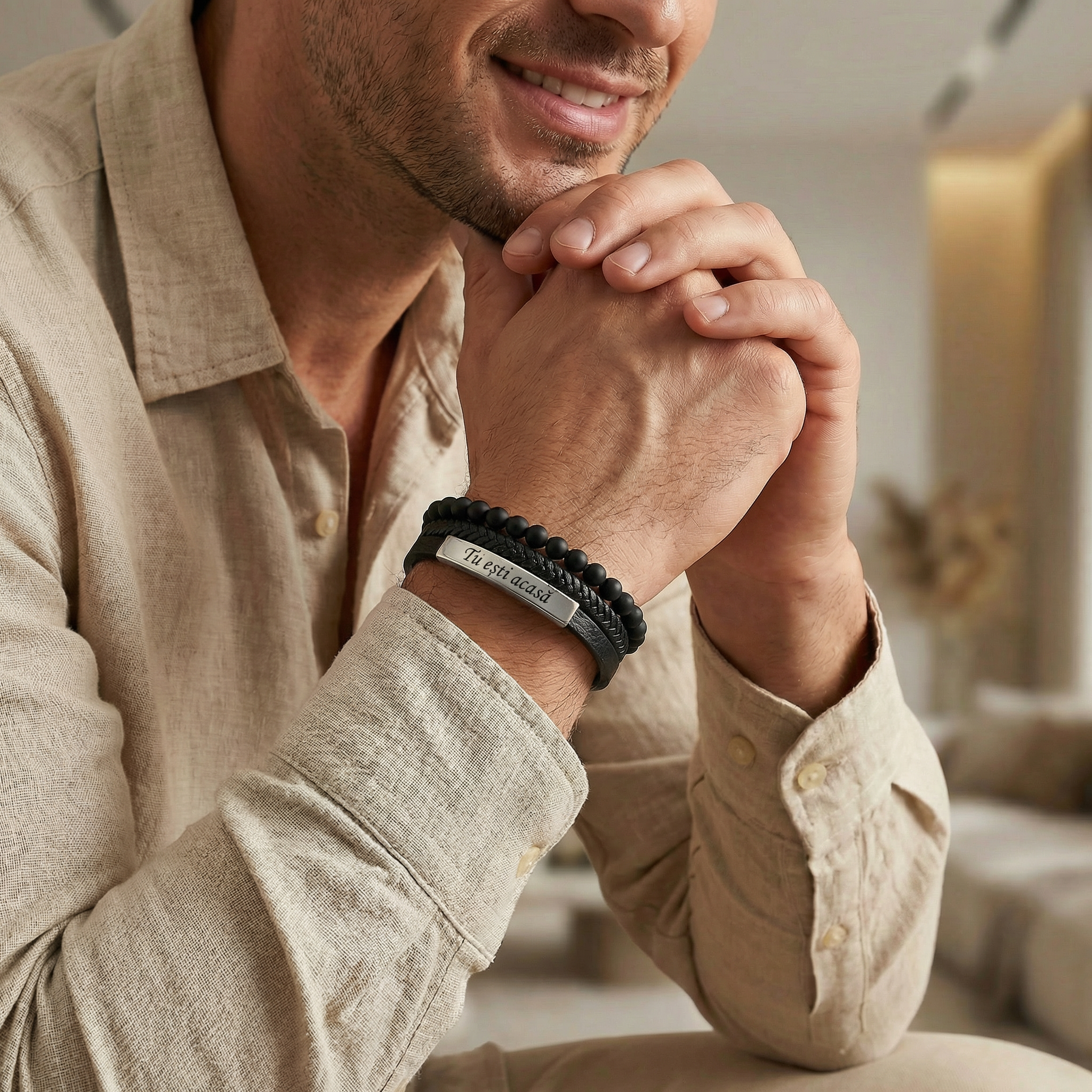 Bar with beads bracelet